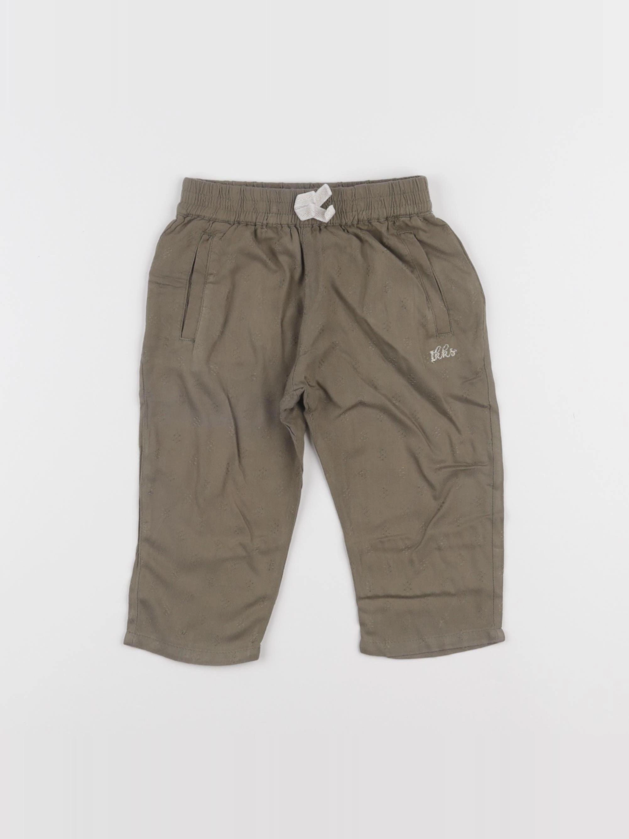IKKS - pantalon vert - 12 mois