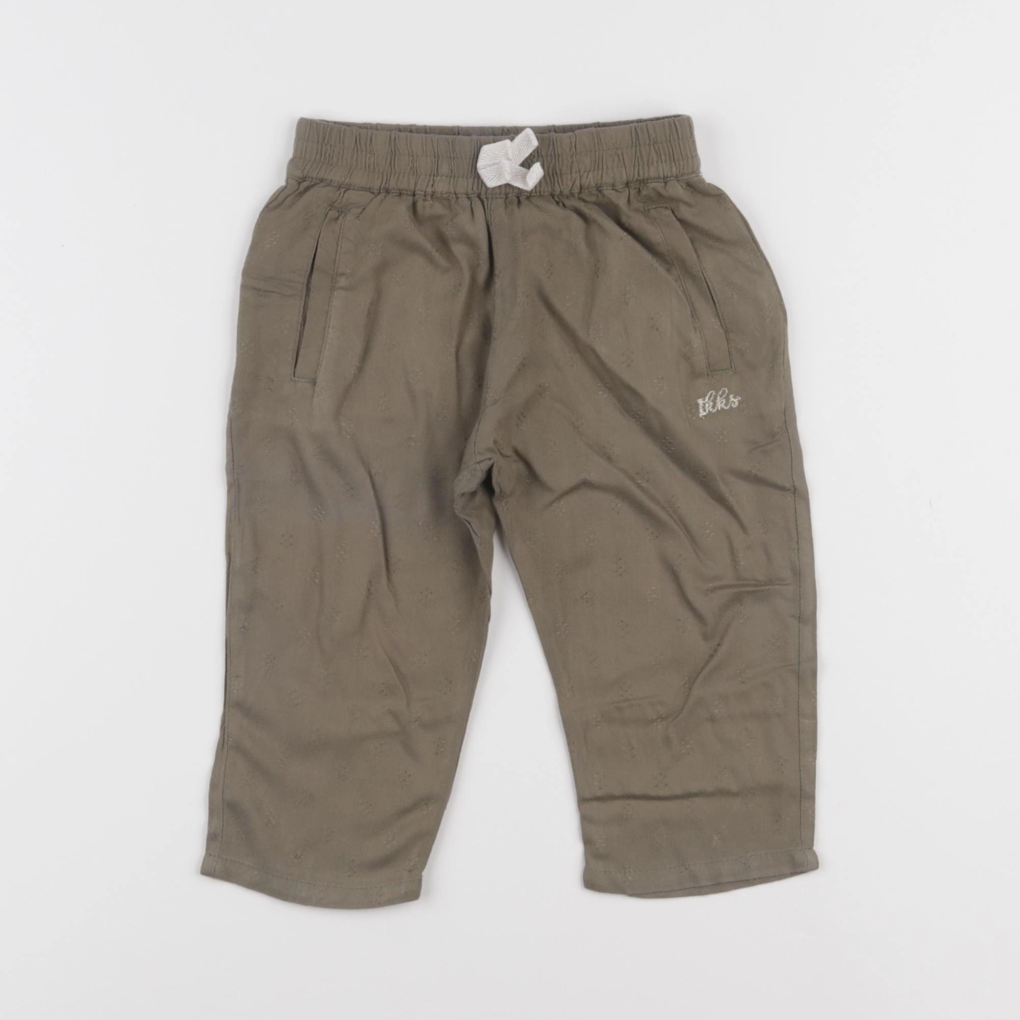 IKKS - pantalon vert - 12 mois