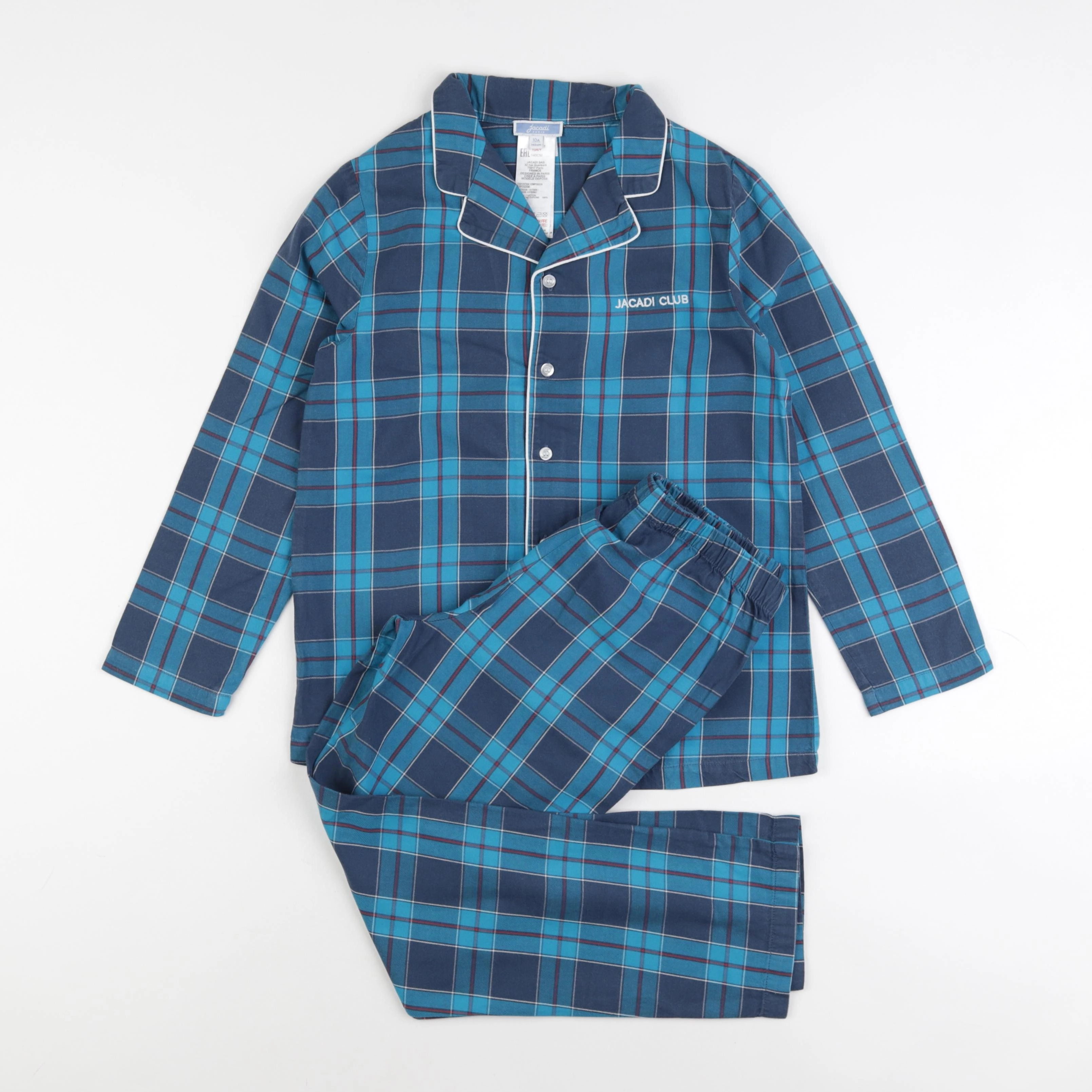 Jacadi - pyjama coton bleu - 10 ans