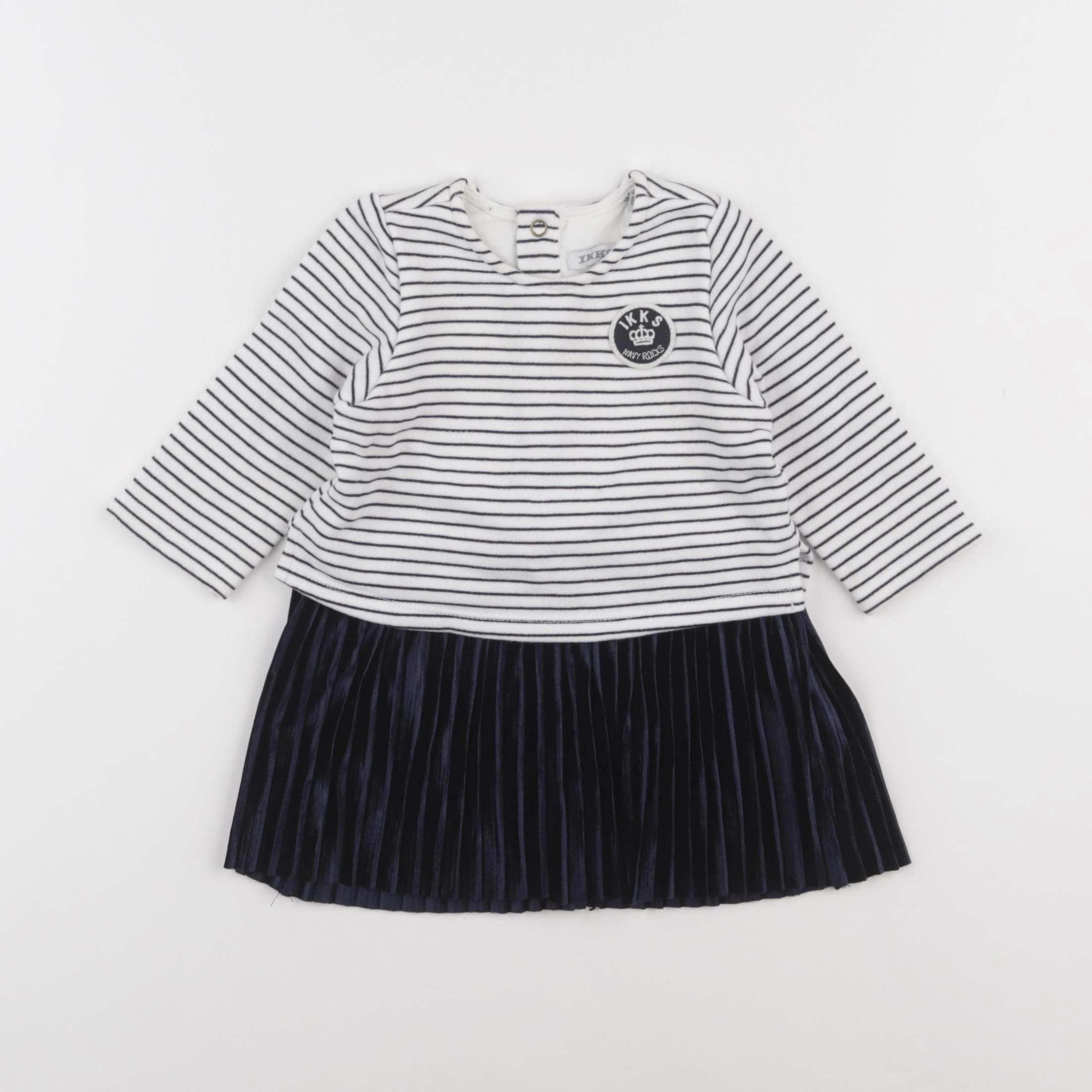 IKKS - robe bleu - 6 mois