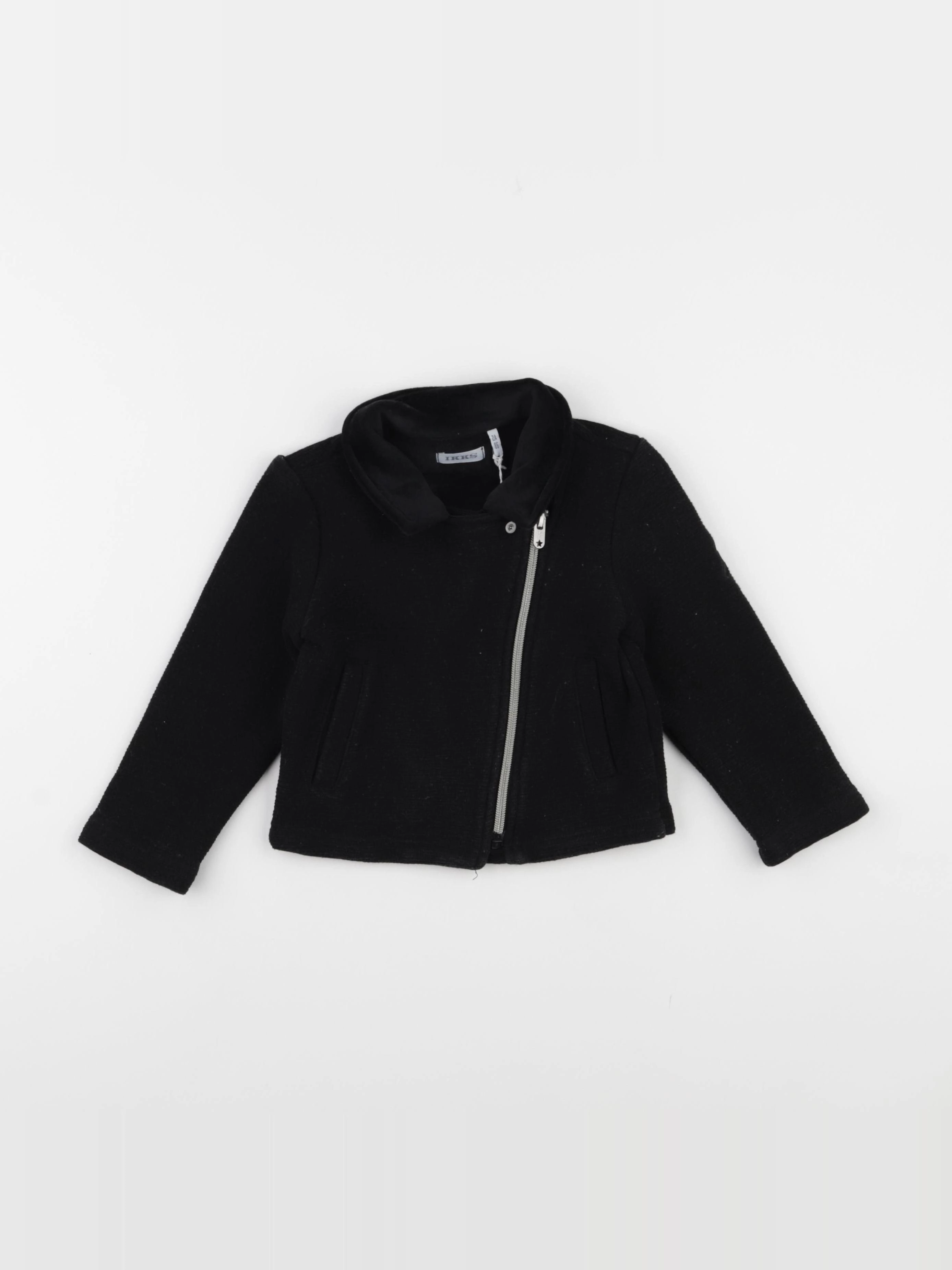 IKKS - veste doublé noir - 2 ans