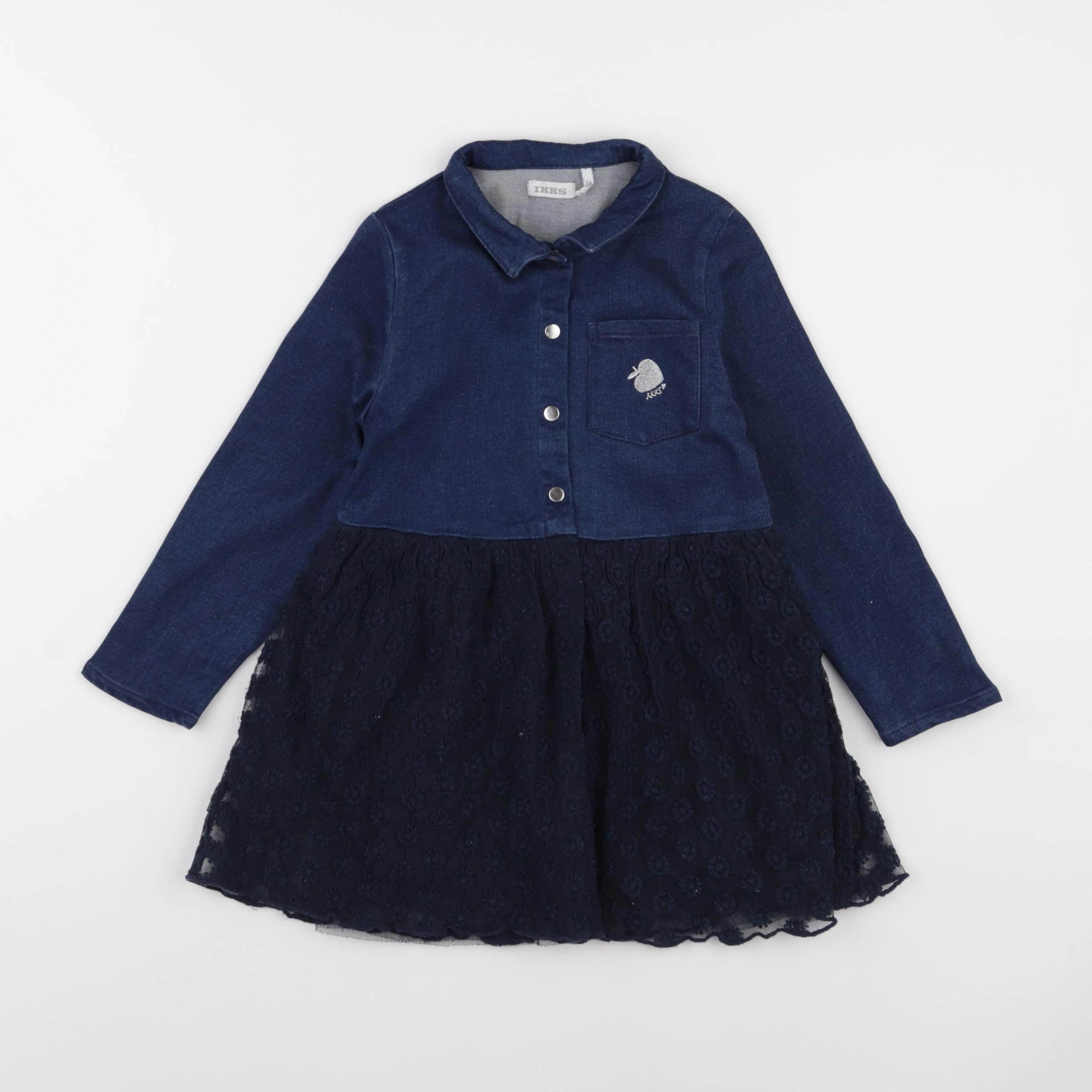 IKKS - robe bleu - 3 ans
