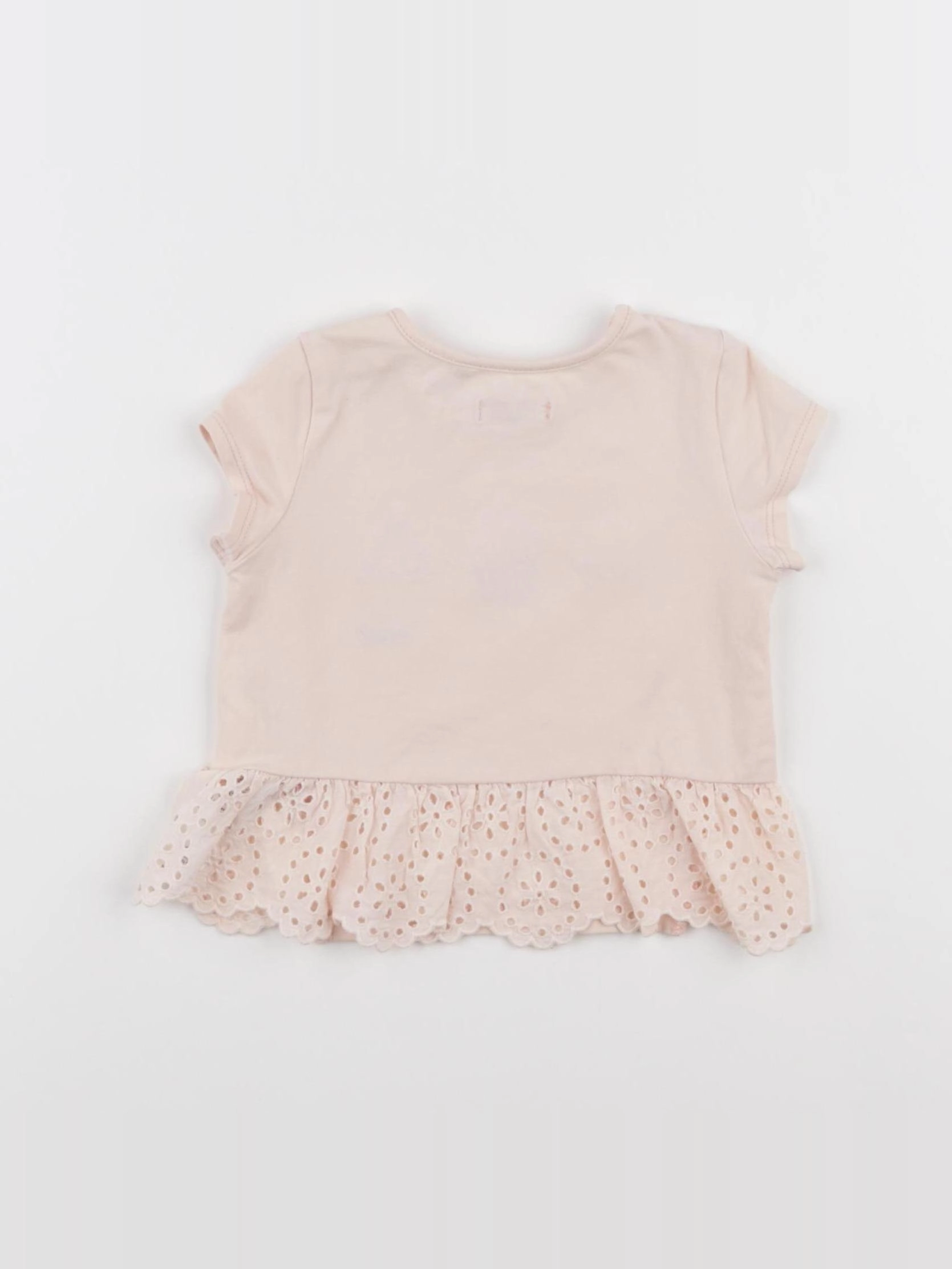 IKKS - tee-shirt rose - 12 mois
