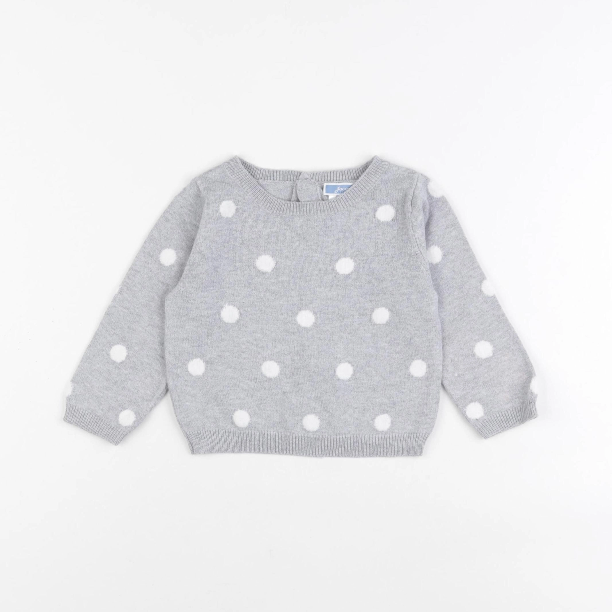 Jacadi - pull gris - 12 mois