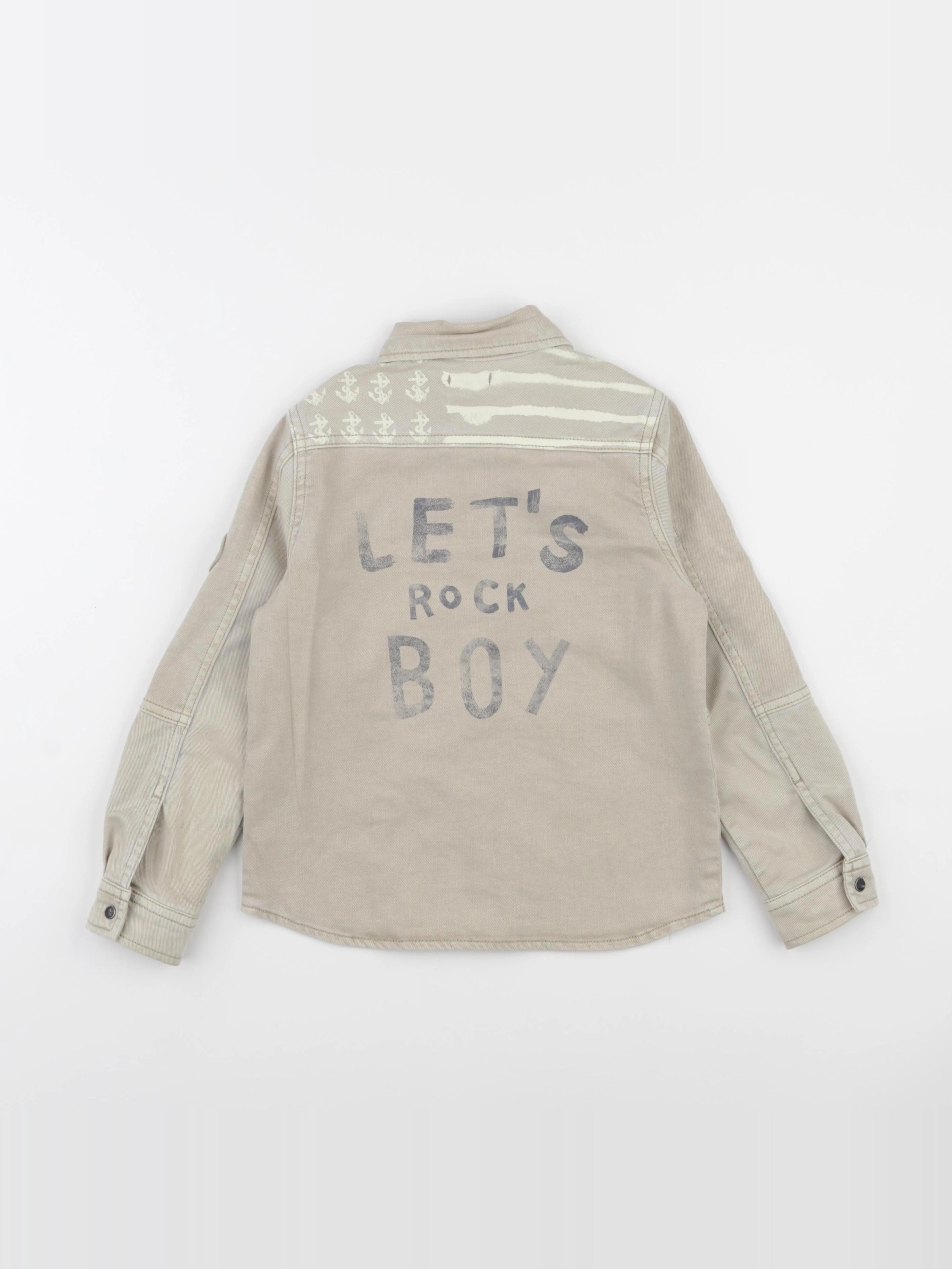 IKKS - veste imprimé au dos marron - 5 ans