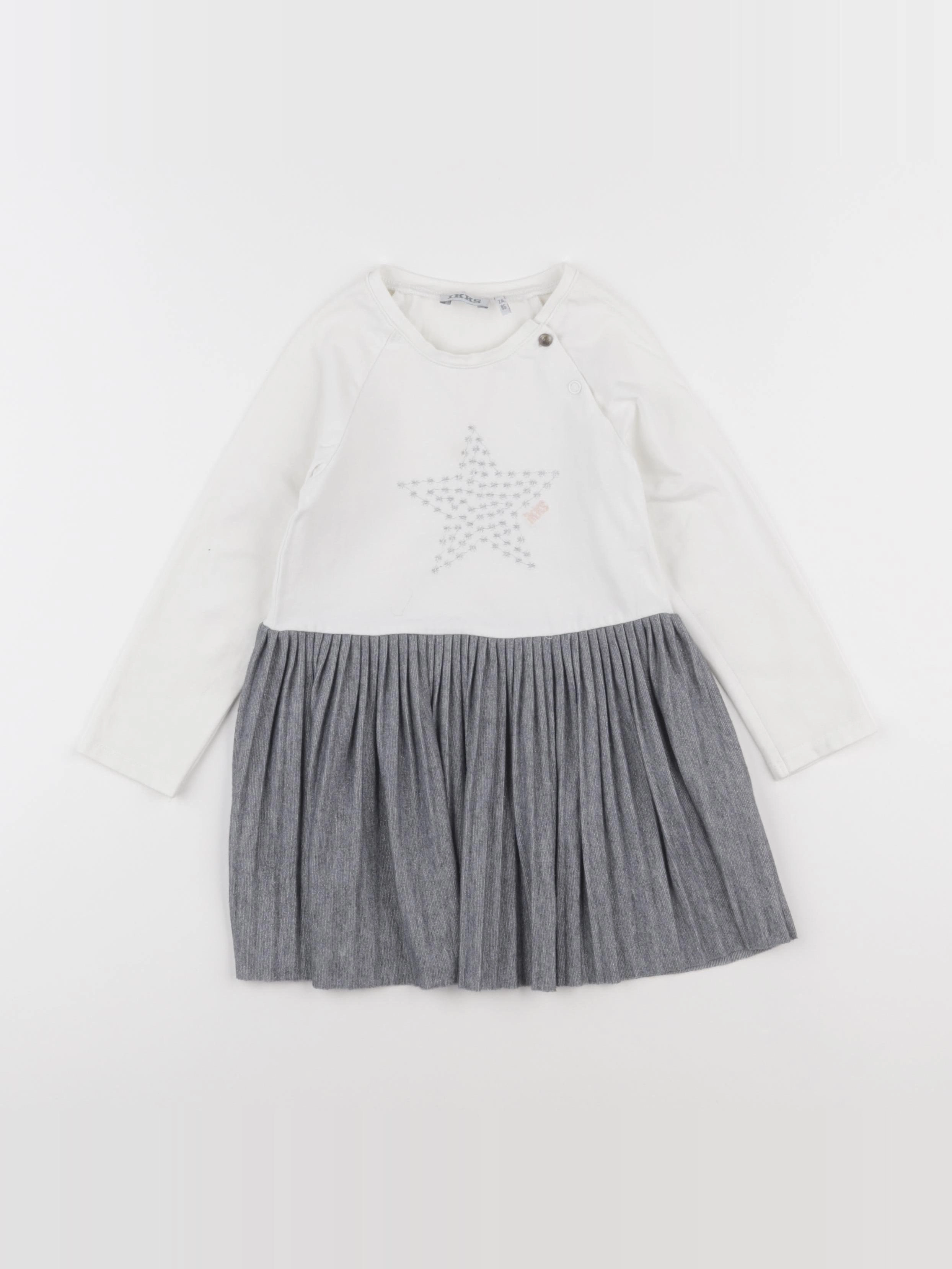 IKKS - robe gris - 2 ans