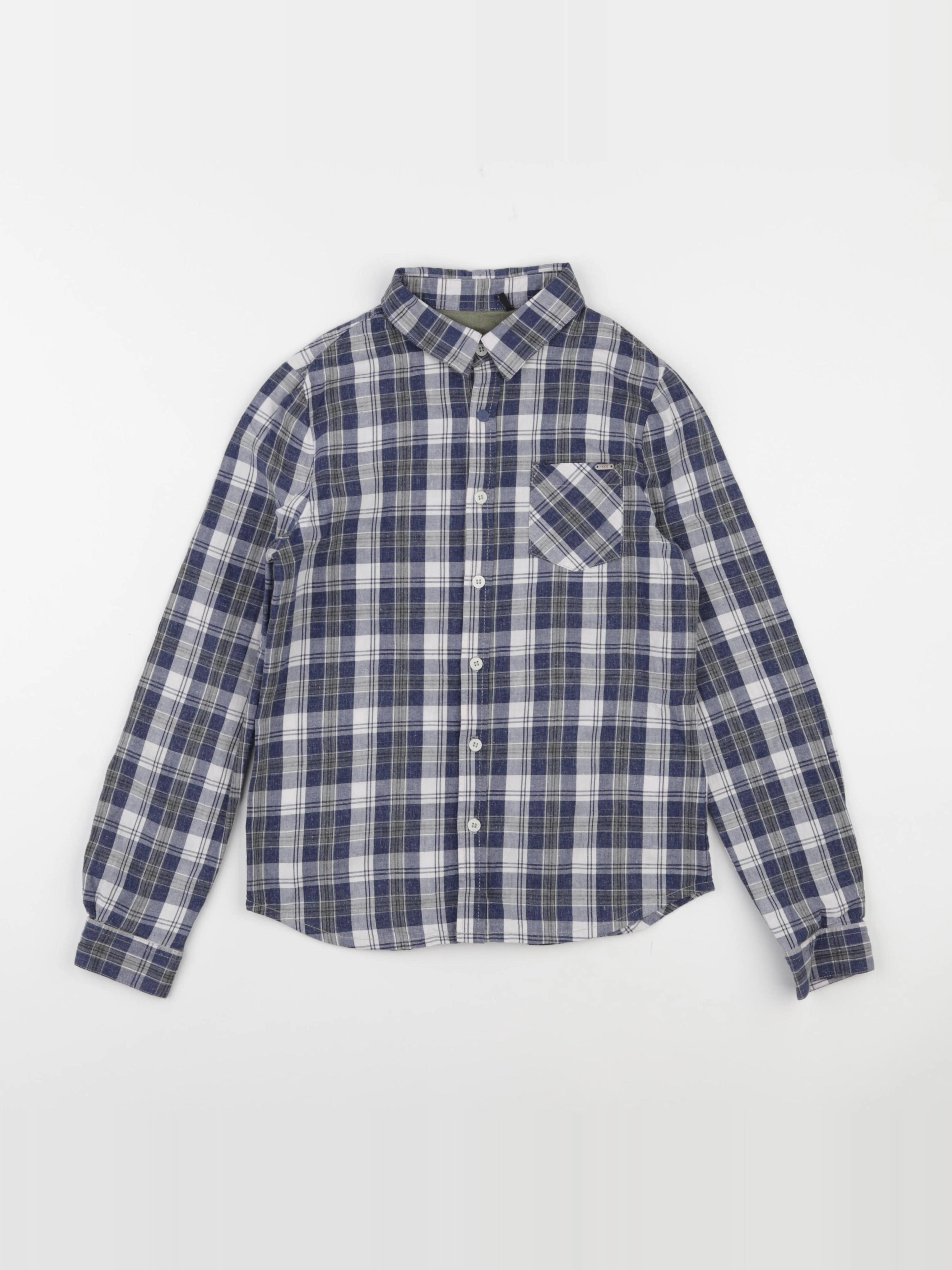 IKKS - chemise imprimé au dos bleu - 10 ans