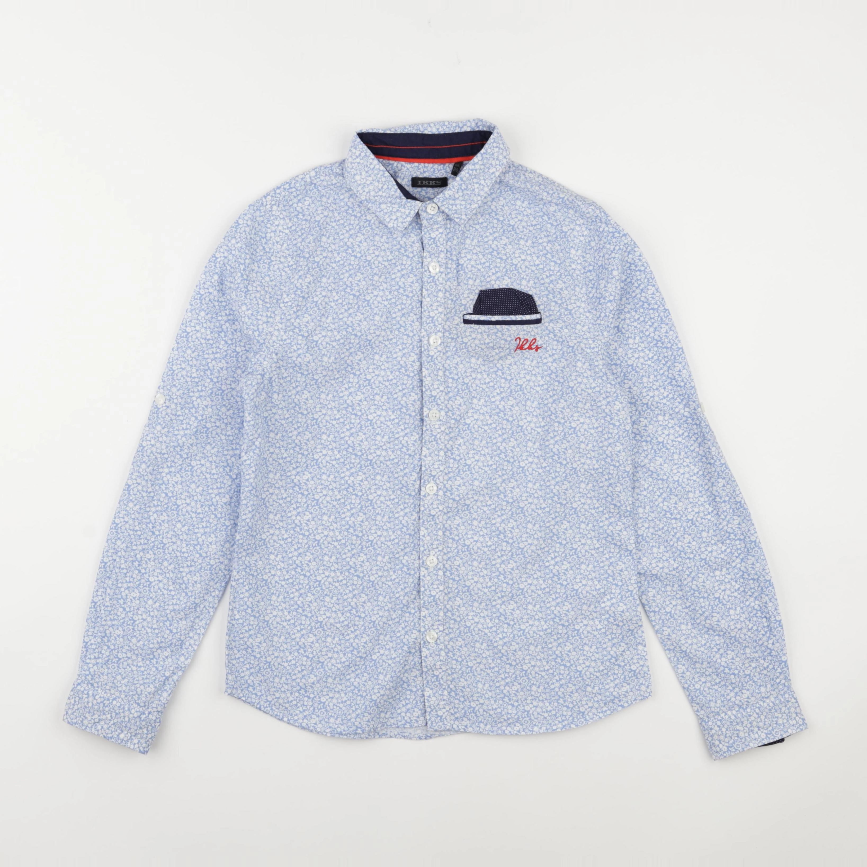 IKKS - chemise bleu - 10 ans