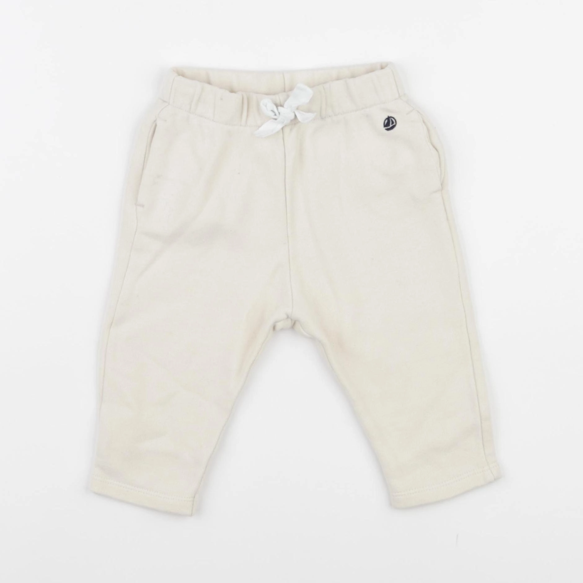 Petit Bateau - jogging blanc - 6 mois