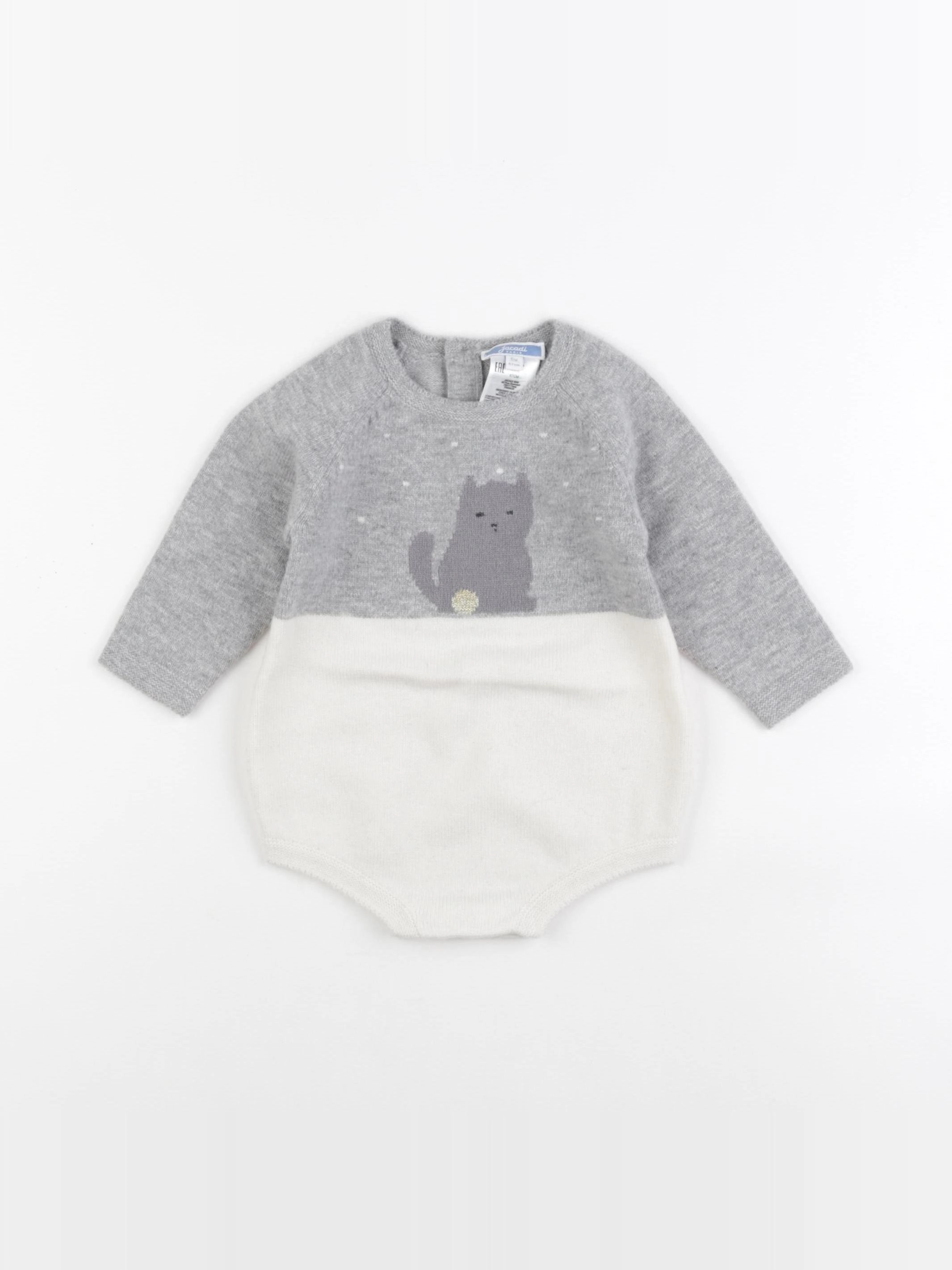 Jacadi - combinaison gris - 6 mois