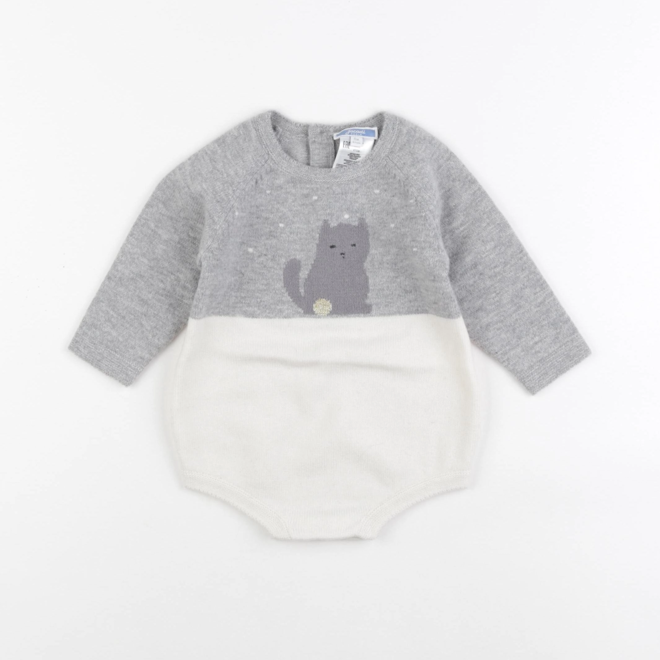 Jacadi - combinaison gris - 6 mois