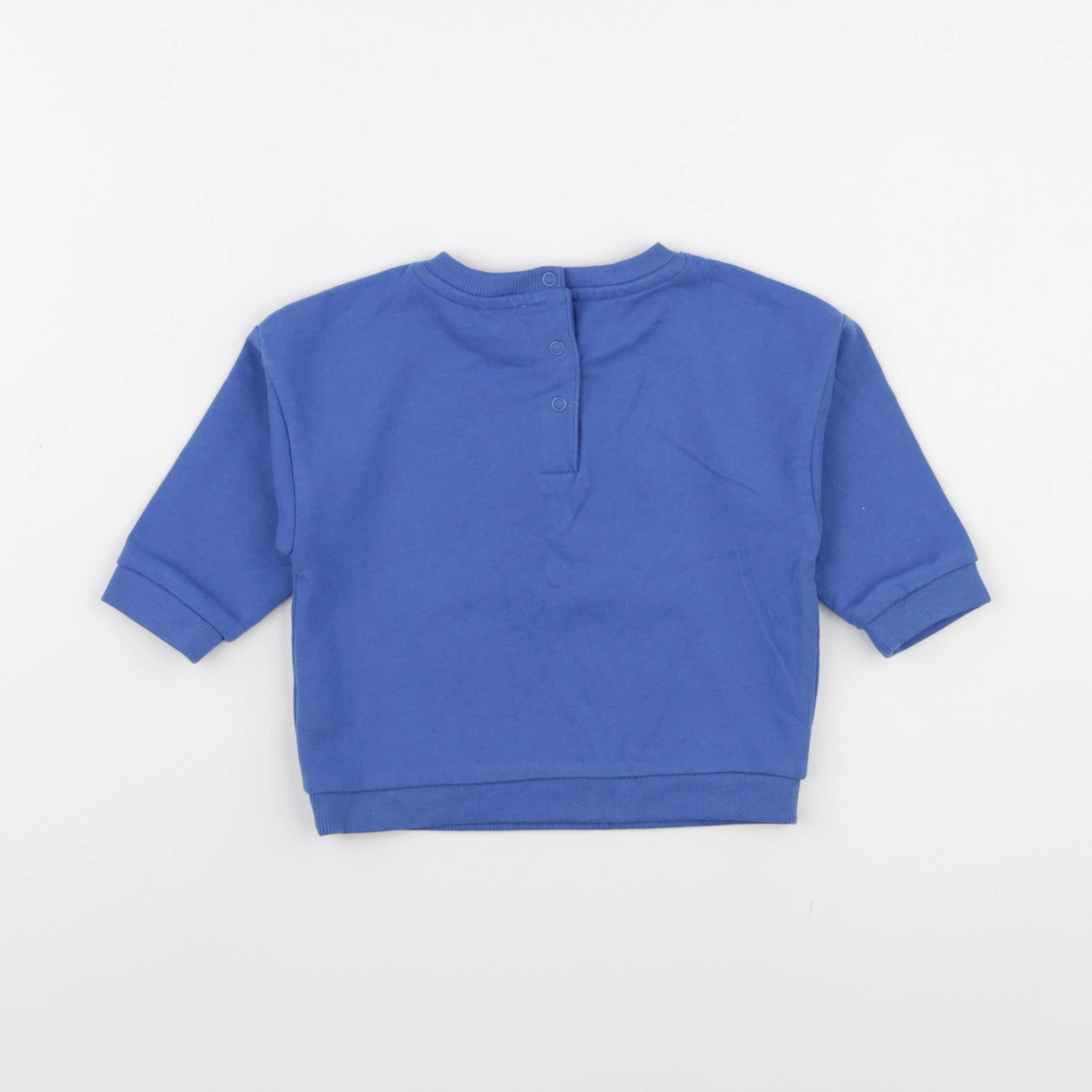 Vertbaudet - sweat bleu - 12 mois