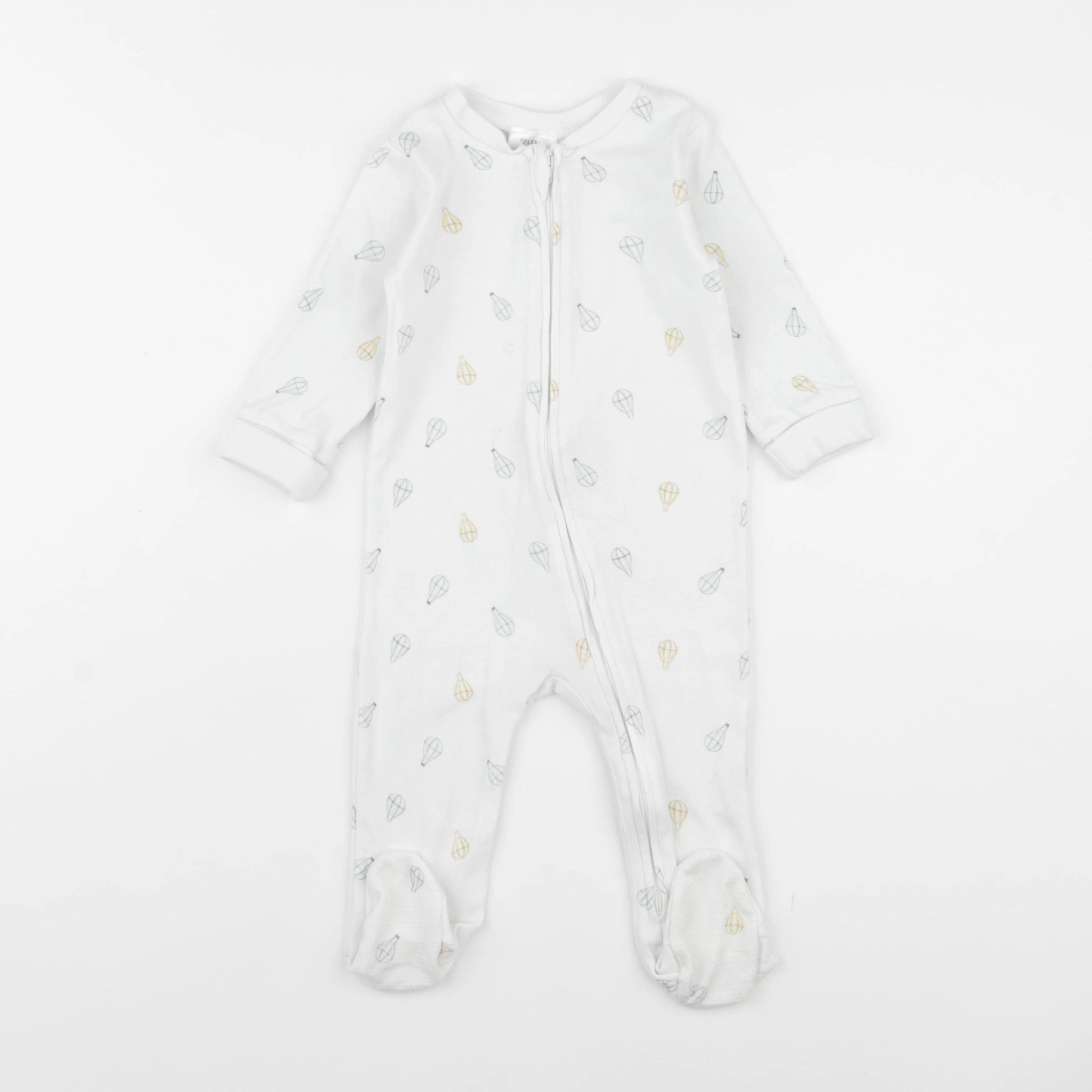 Zara - pyjama coton blanc - 6/9 mois