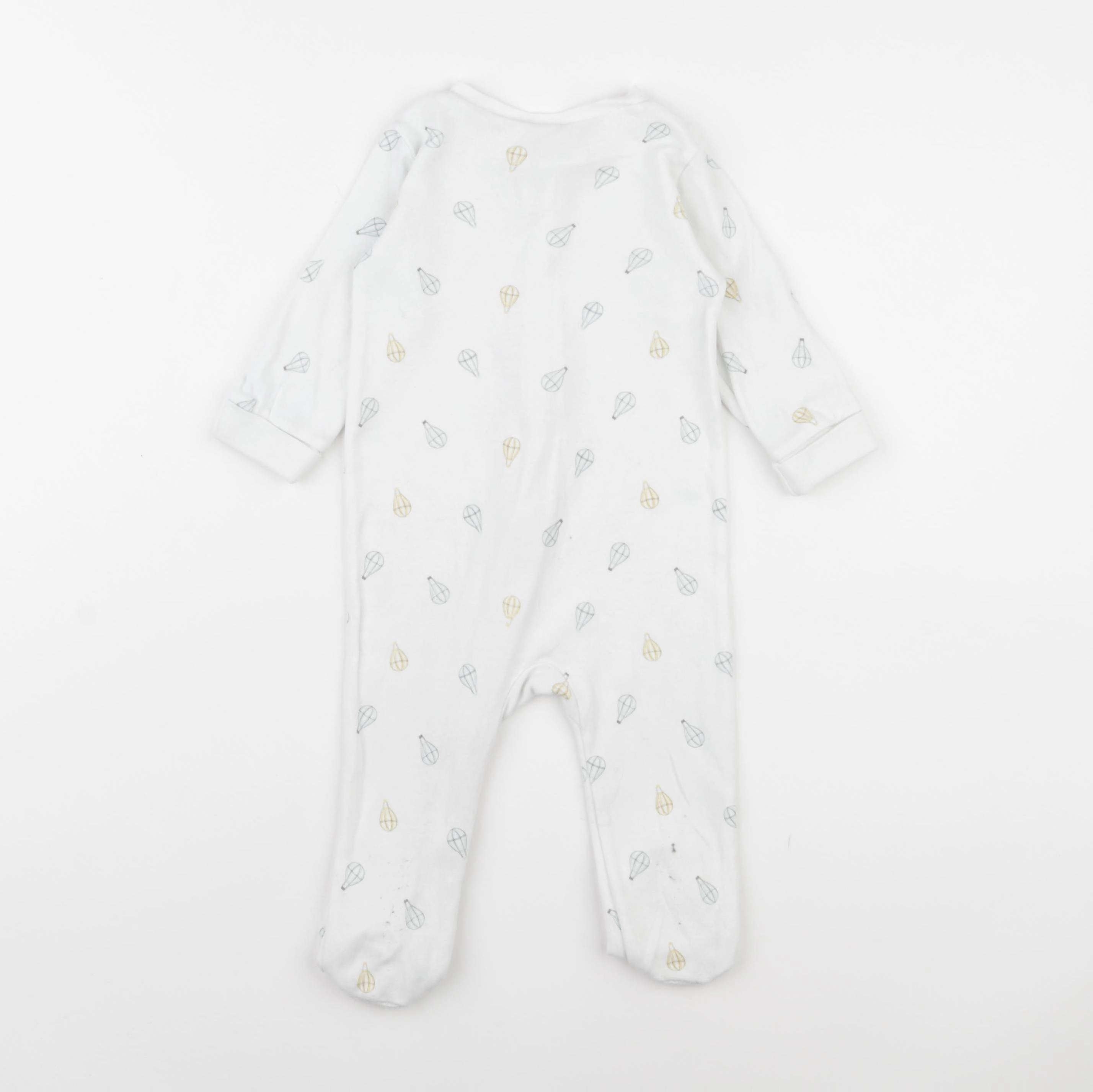 Zara - pyjama coton blanc - 6/9 mois