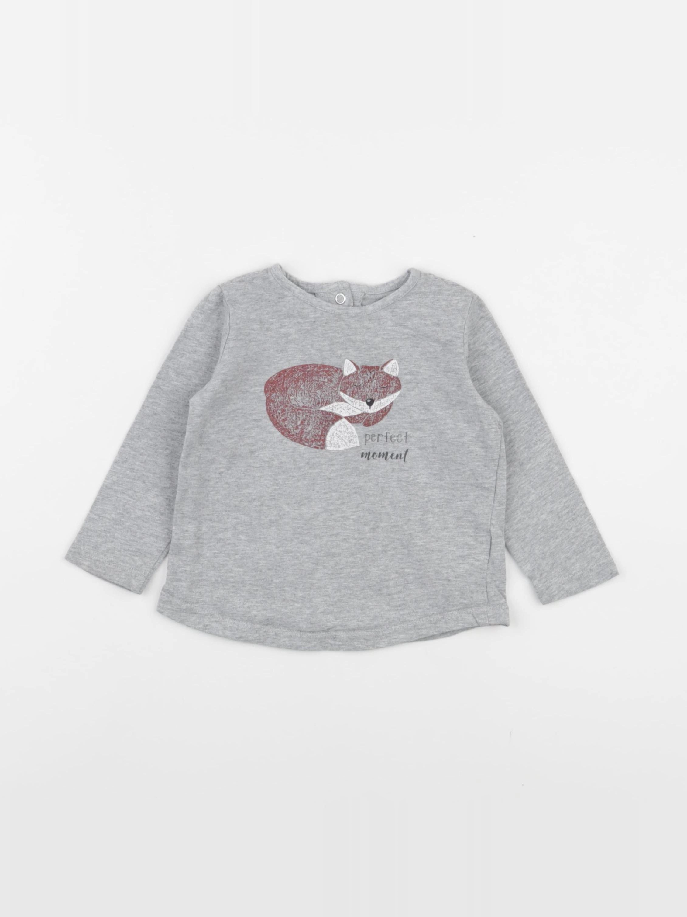 La Redoute - tee-shirt gris - 9 mois