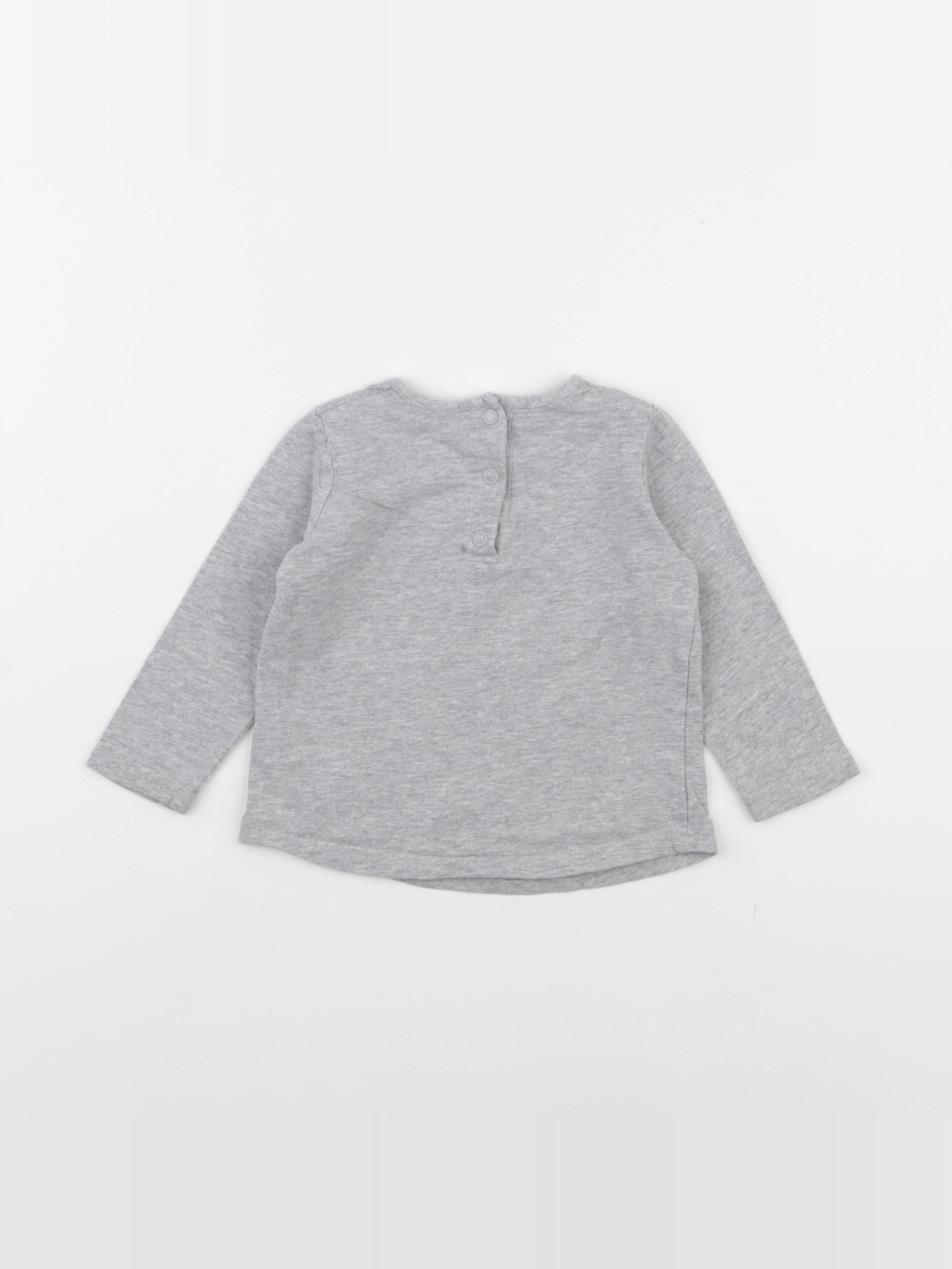 La Redoute - tee-shirt gris - 9 mois