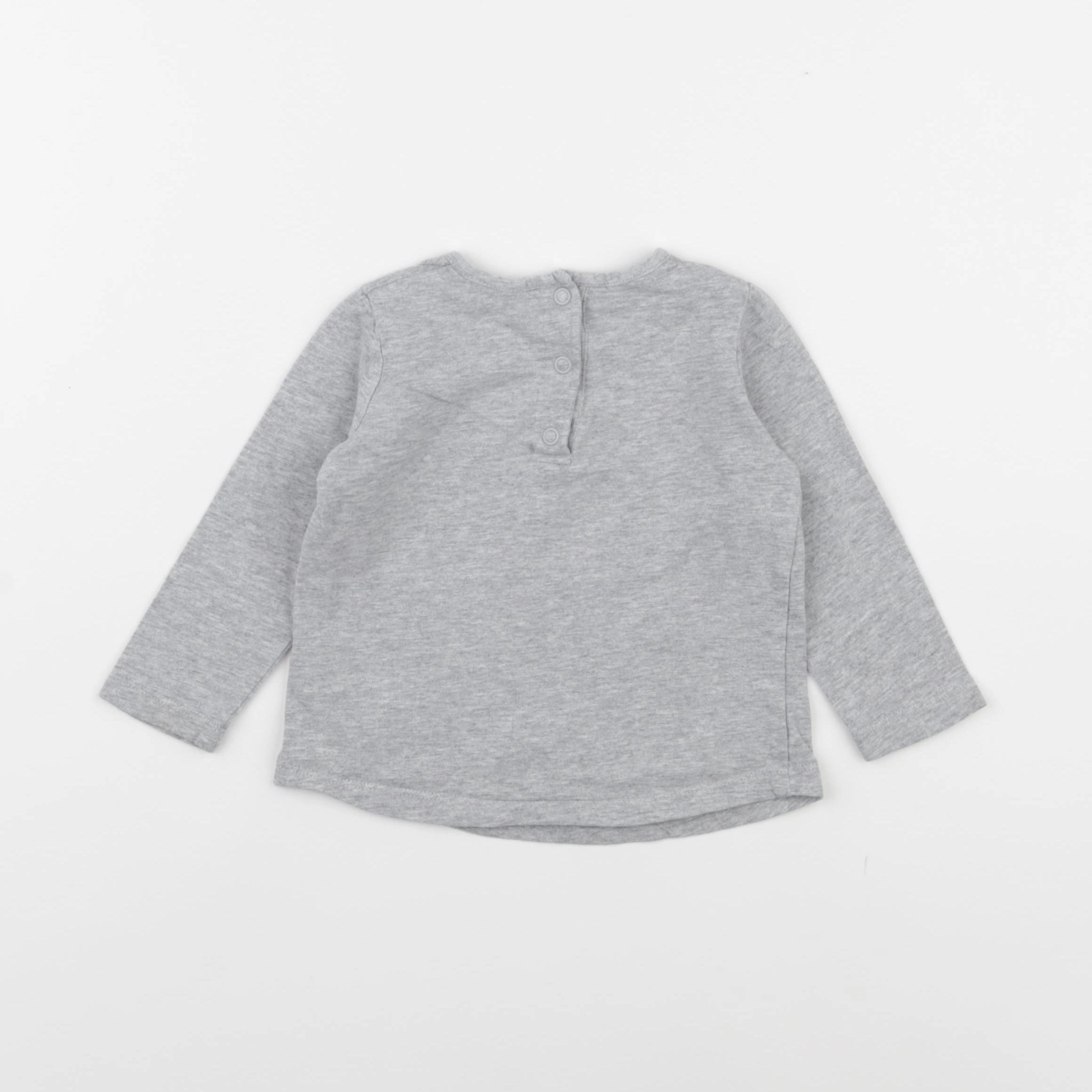 La Redoute - tee-shirt gris - 9 mois