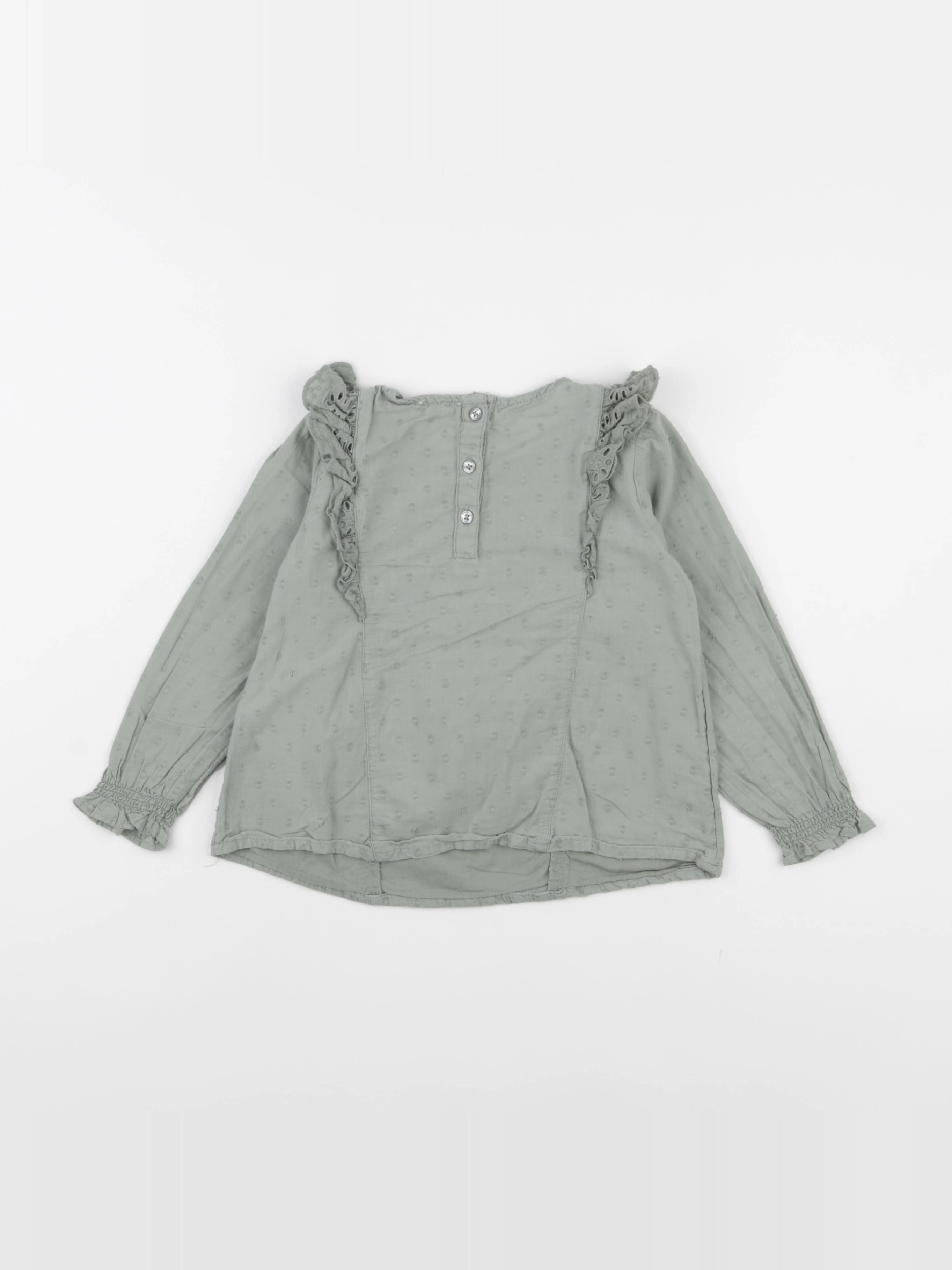 Vertbaudet - blouse vert - 4 ans