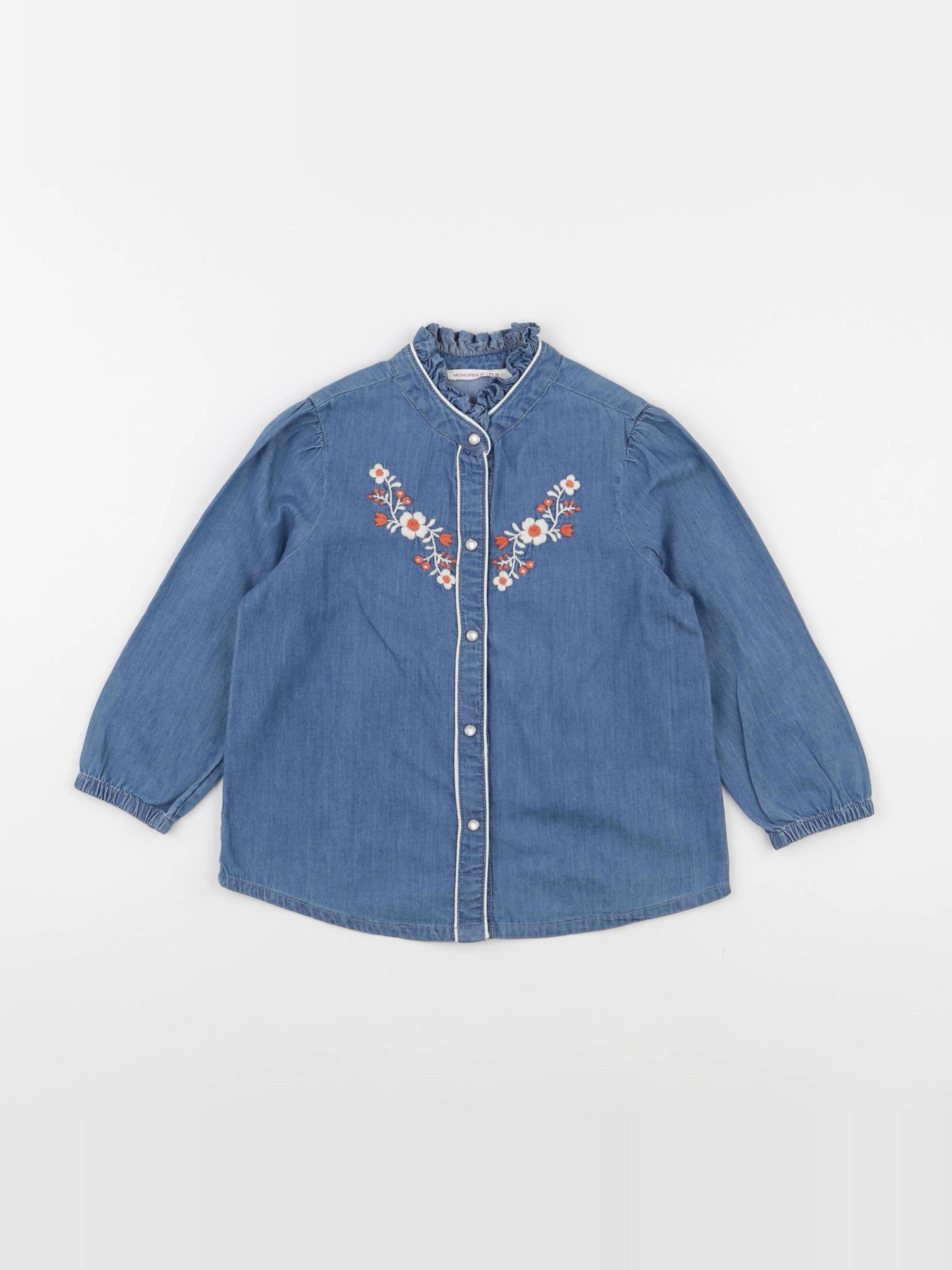 Monoprix - chemise bleu - 3 ans