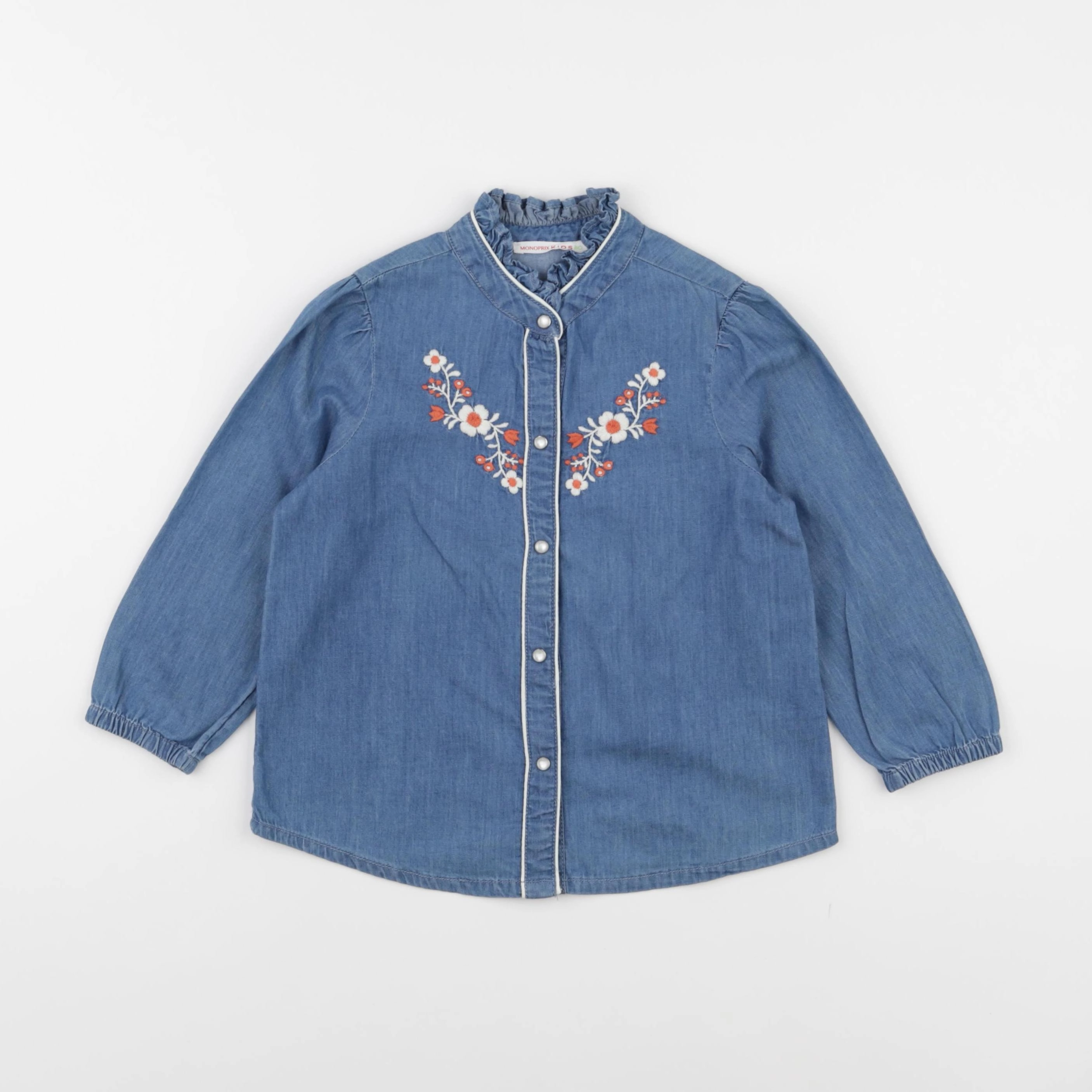 Monoprix - chemise bleu - 3 ans
