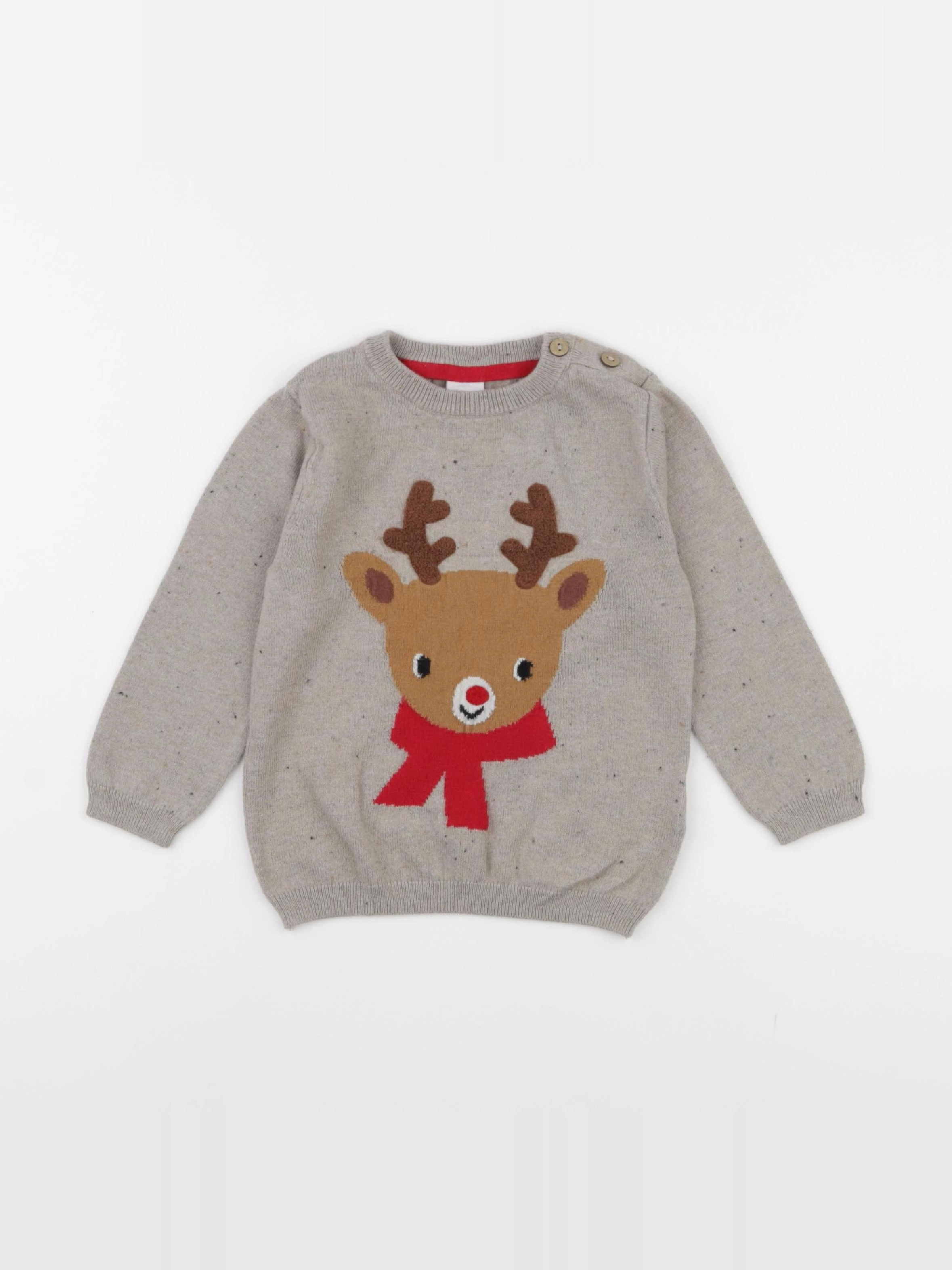 H&M - pull marron - 9/12 mois