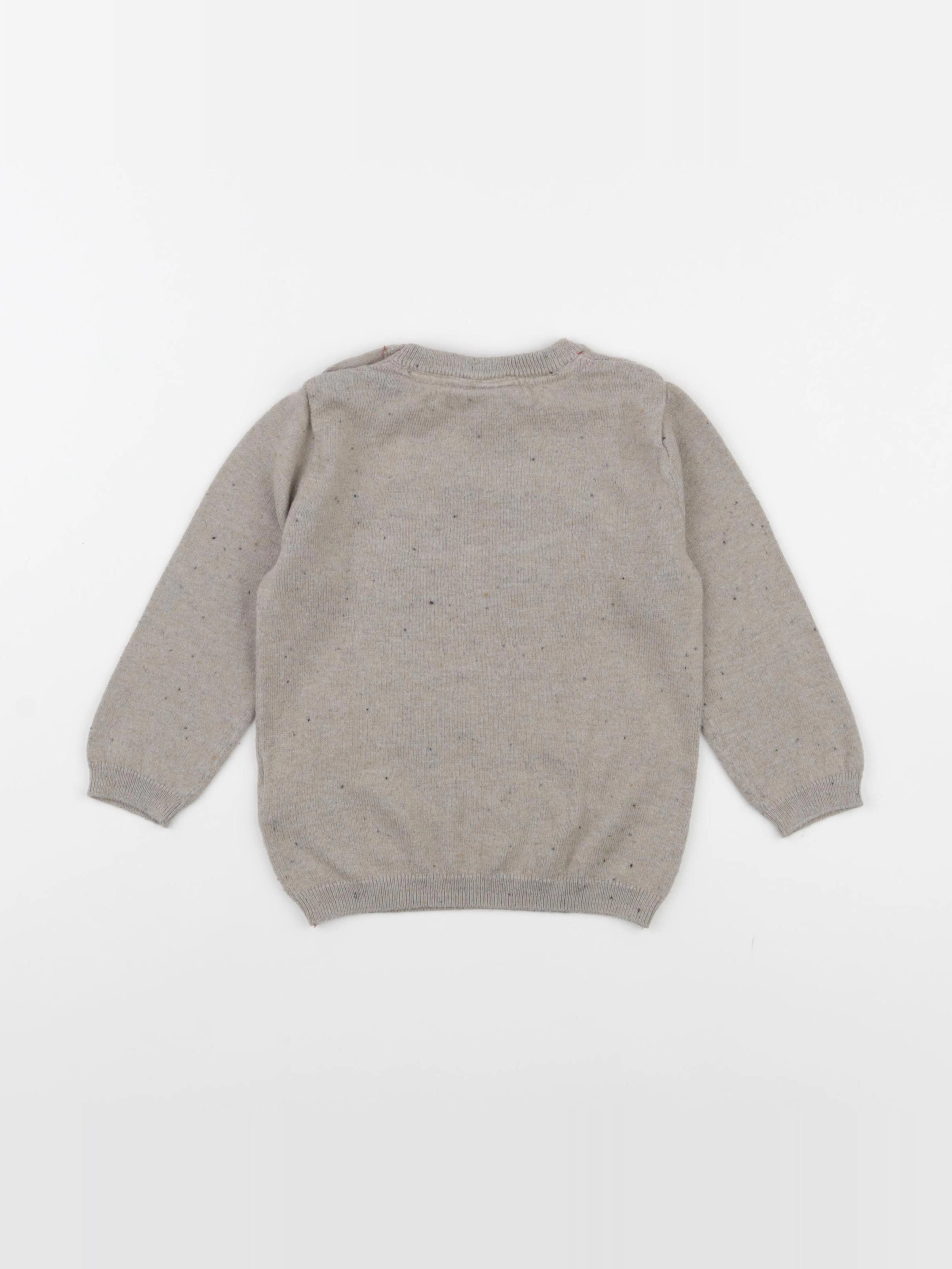 H&M - pull marron - 9/12 mois