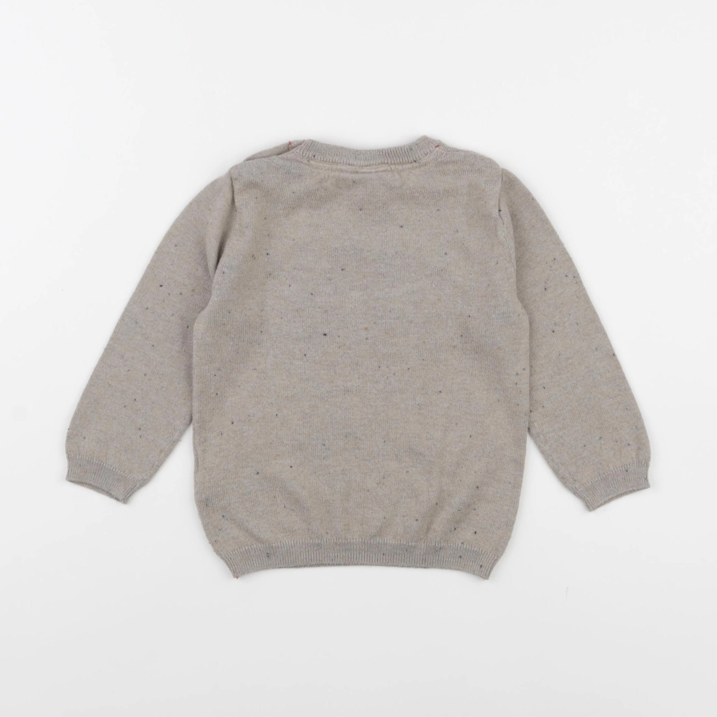 H&M - pull marron - 9/12 mois