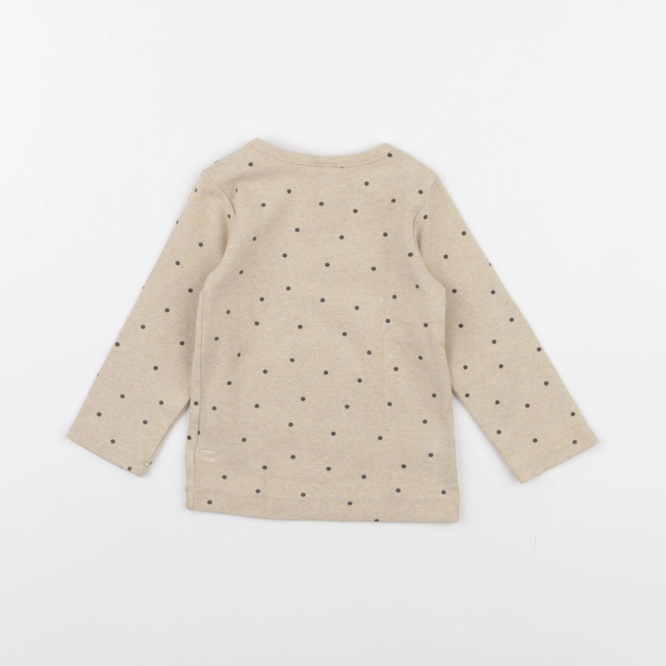 H&M - tee-shirt marron - 3/6 mois