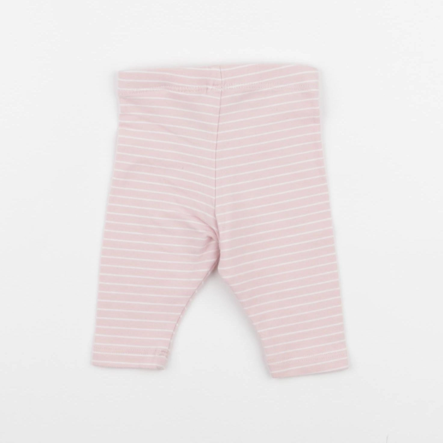H&M - legging blanc, rose - 0/1 mois