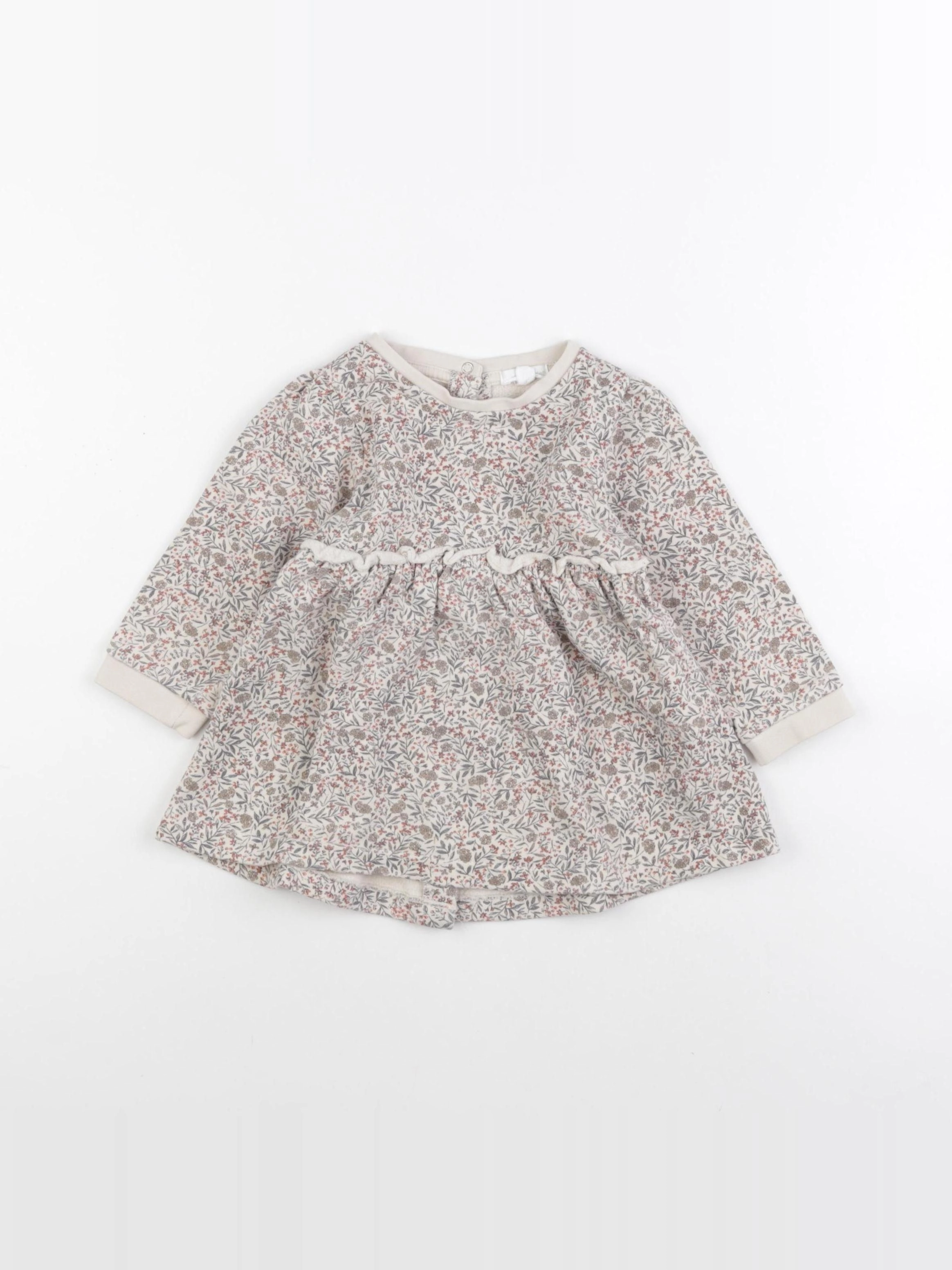 Vertbaudet - robe beige - 24 mois