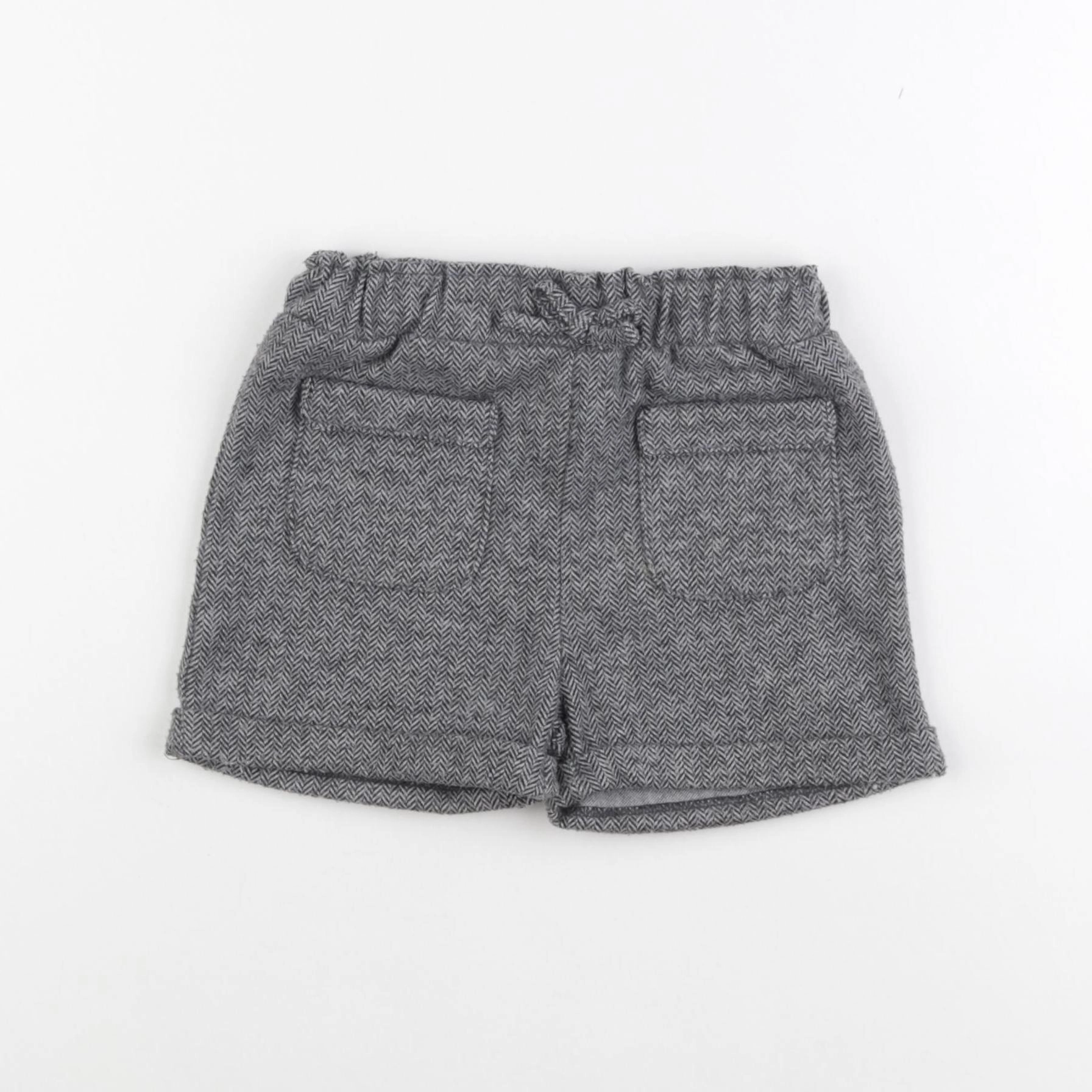 Vertbaudet - short noir - 18 mois