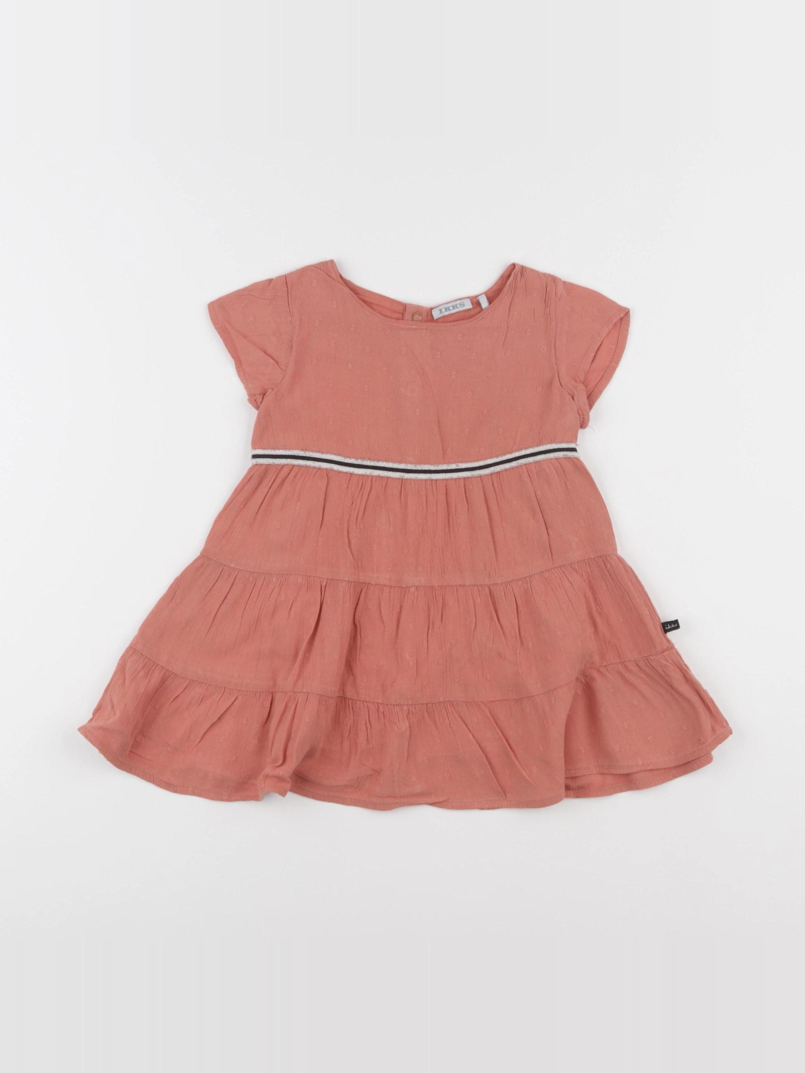 IKKS - robe rose - 12 mois