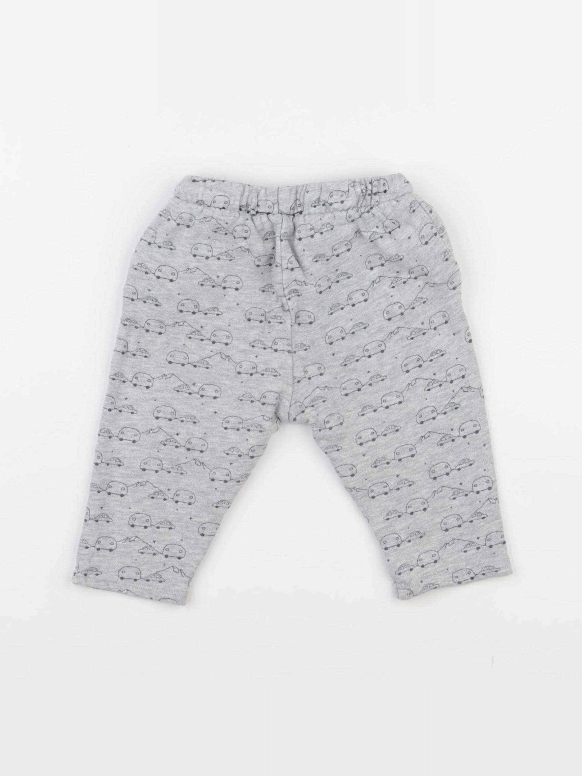 Vertbaudet - jogging doublé gris - 9 mois