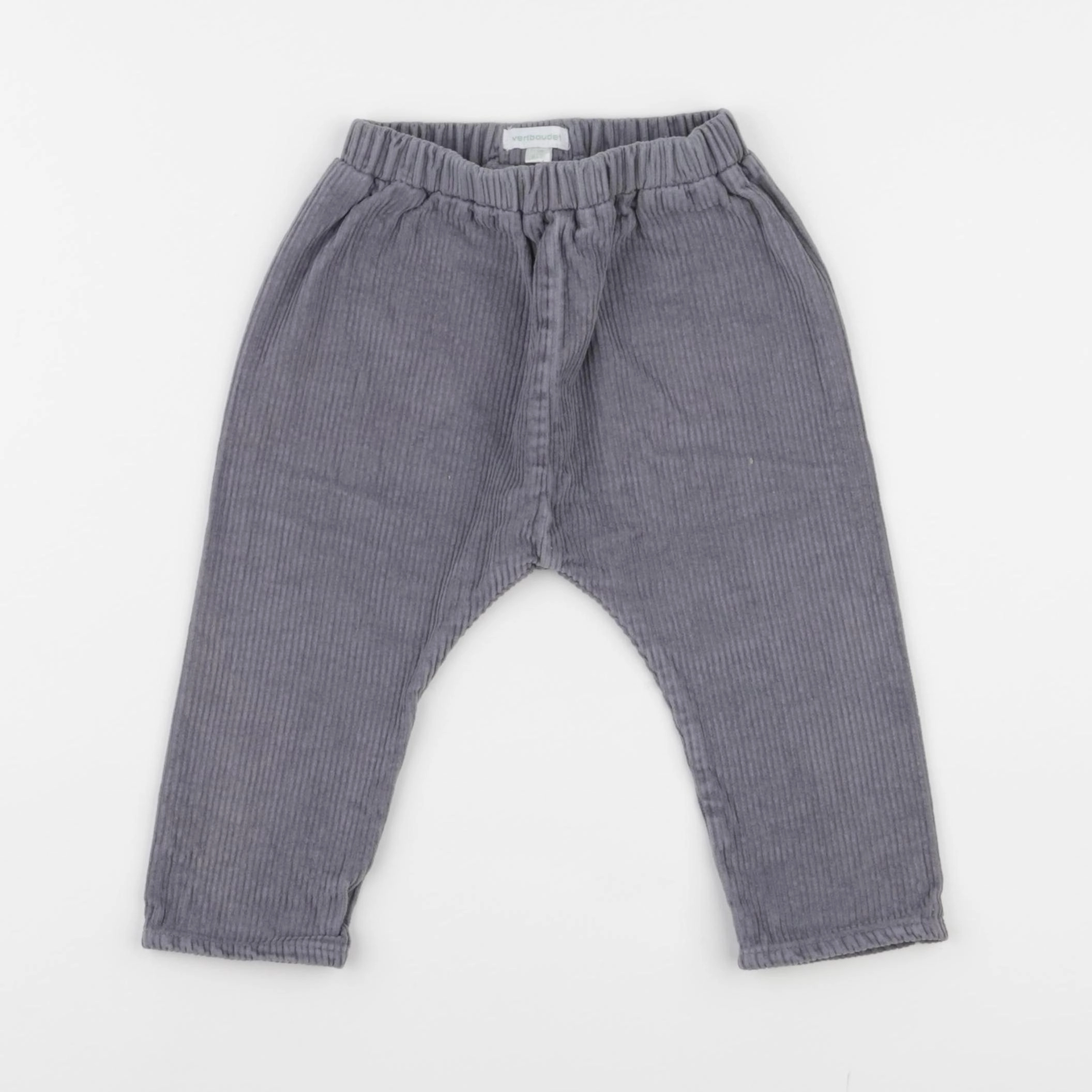 Vertbaudet - sarouel gris - 9 mois