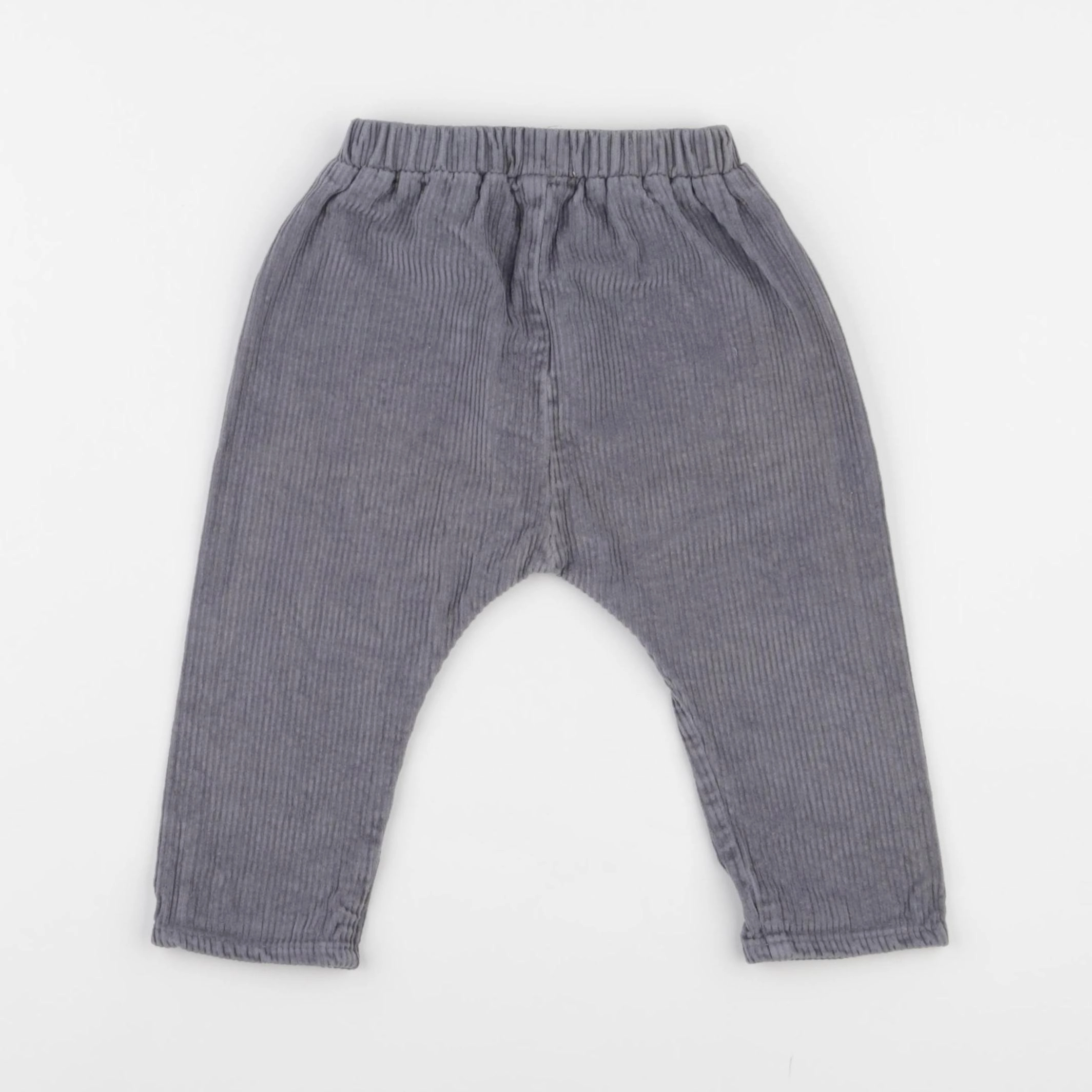 Vertbaudet - sarouel gris - 9 mois