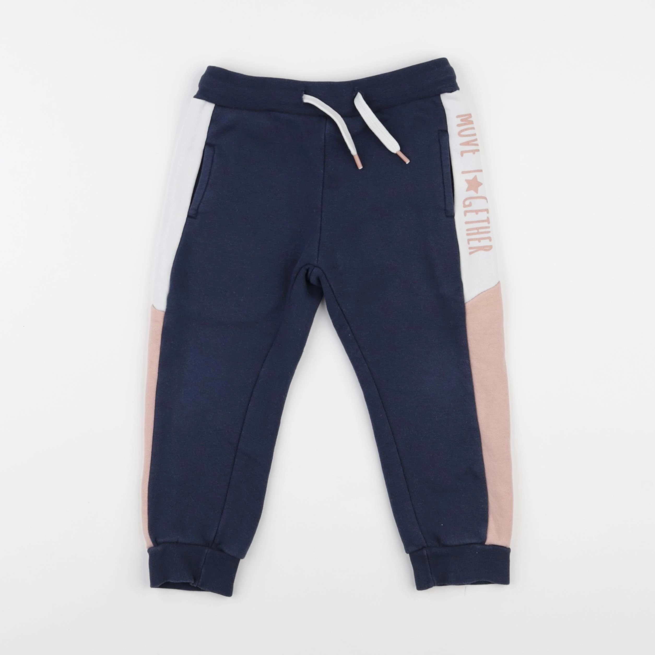 Vertbaudet - jogging doublé bleu - 3 ans