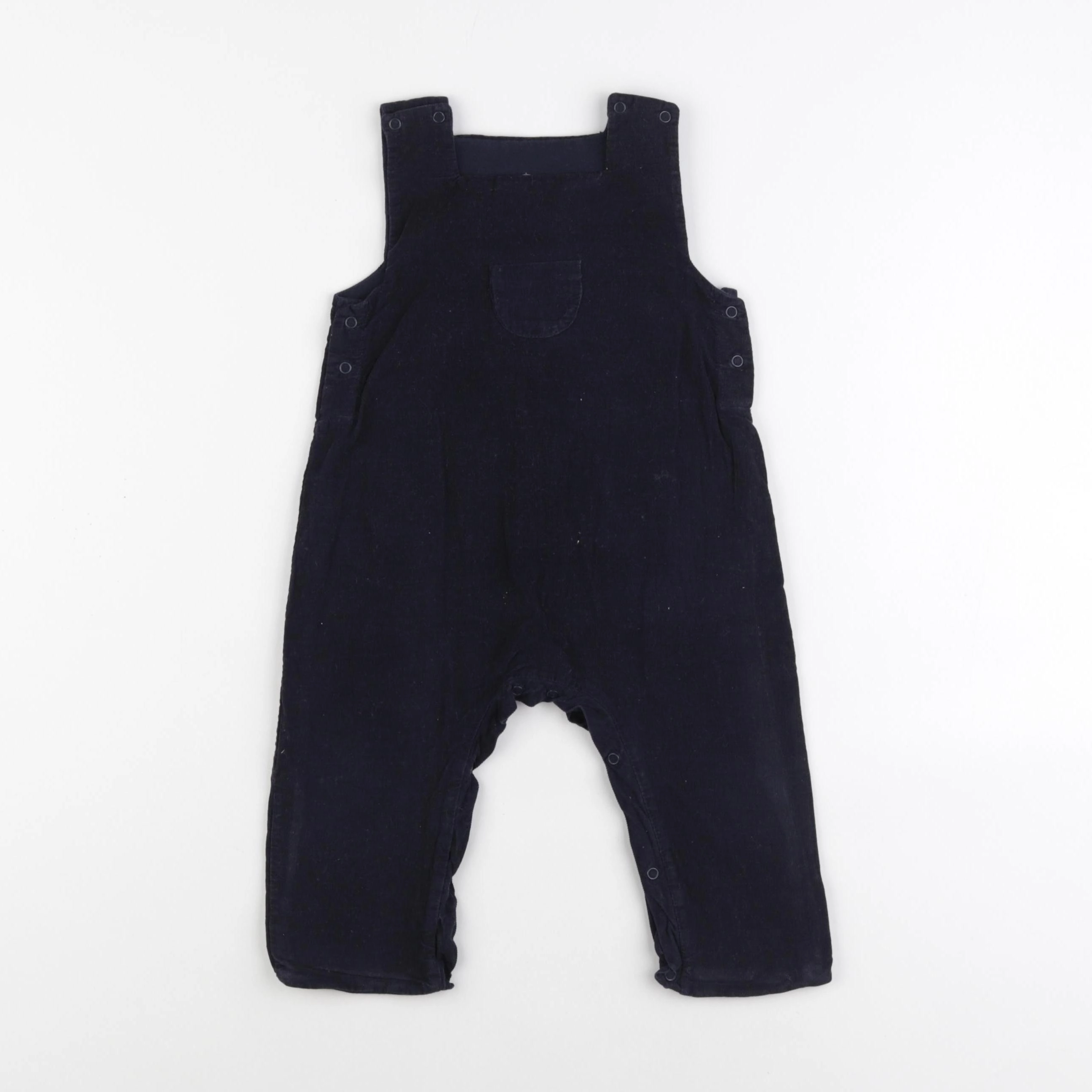 Petit Bateau - combinaison doublé bleu - 6 mois