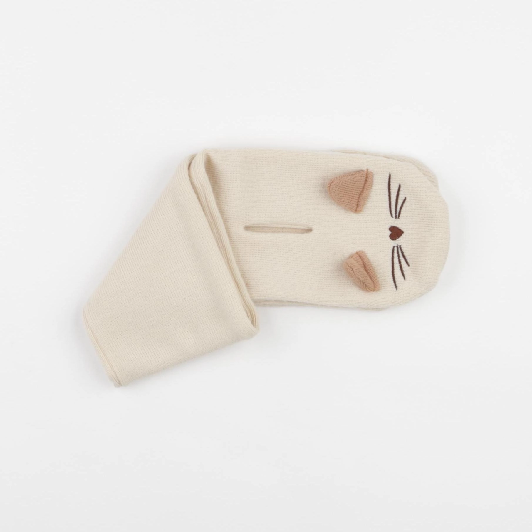Vertbaudet - écharpe marron, beige - 24/36 mois