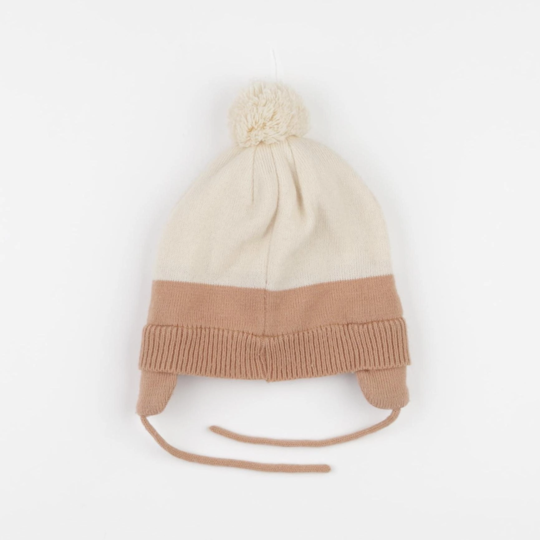Vertbaudet - bonnet marron, beige - 24/36 mois