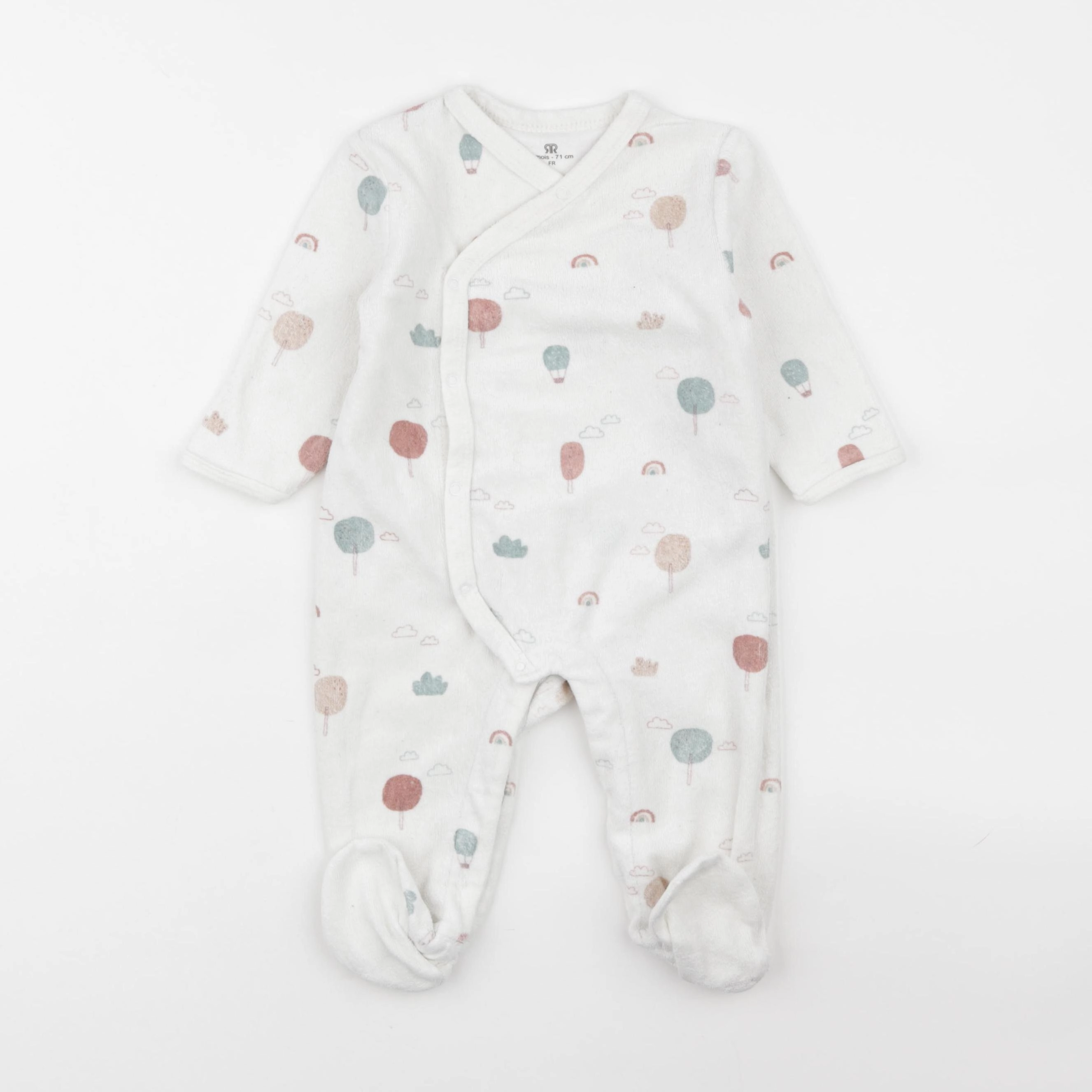 La Redoute - pyjama velours blanc - 9 mois