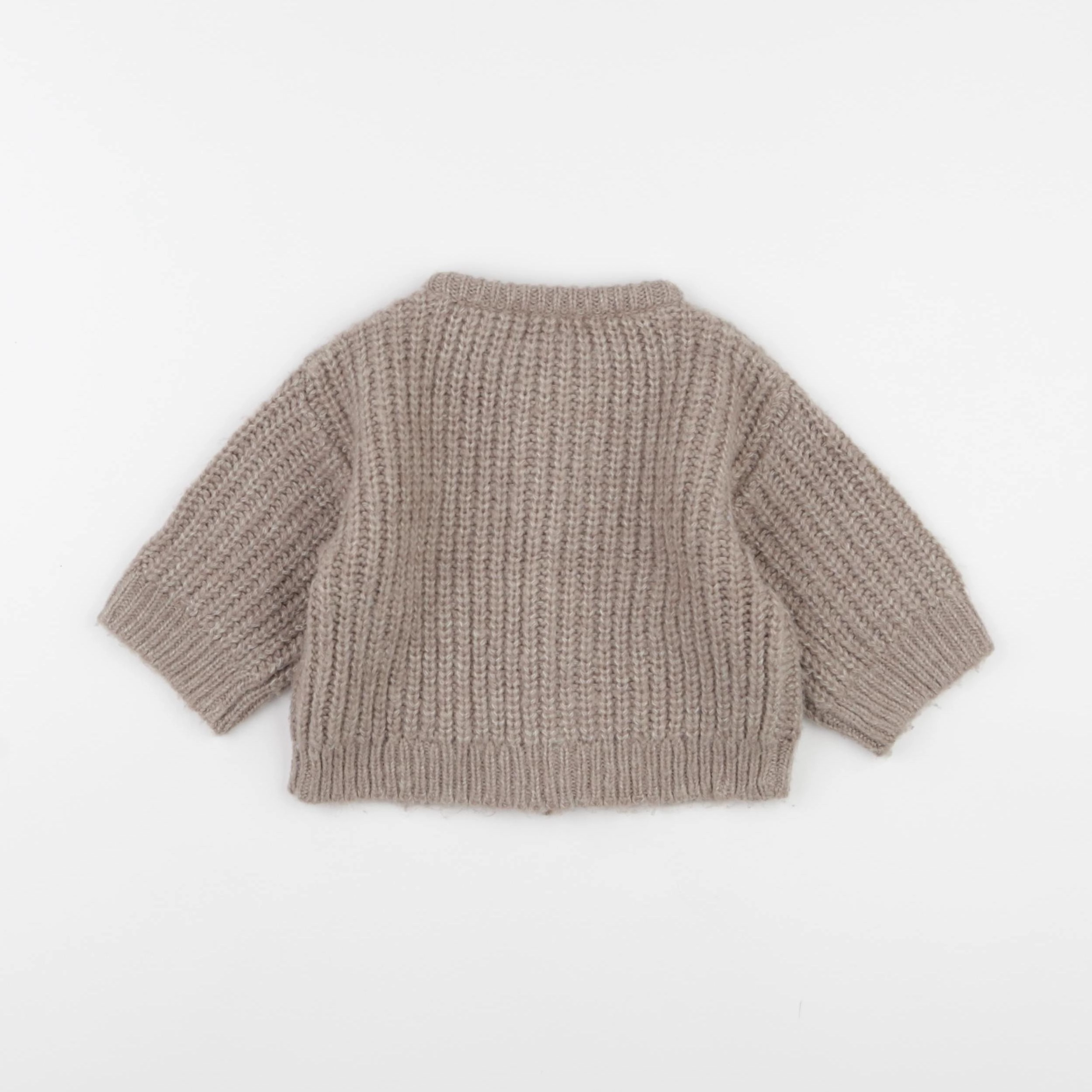 Vertbaudet - gilet marron - 9 mois