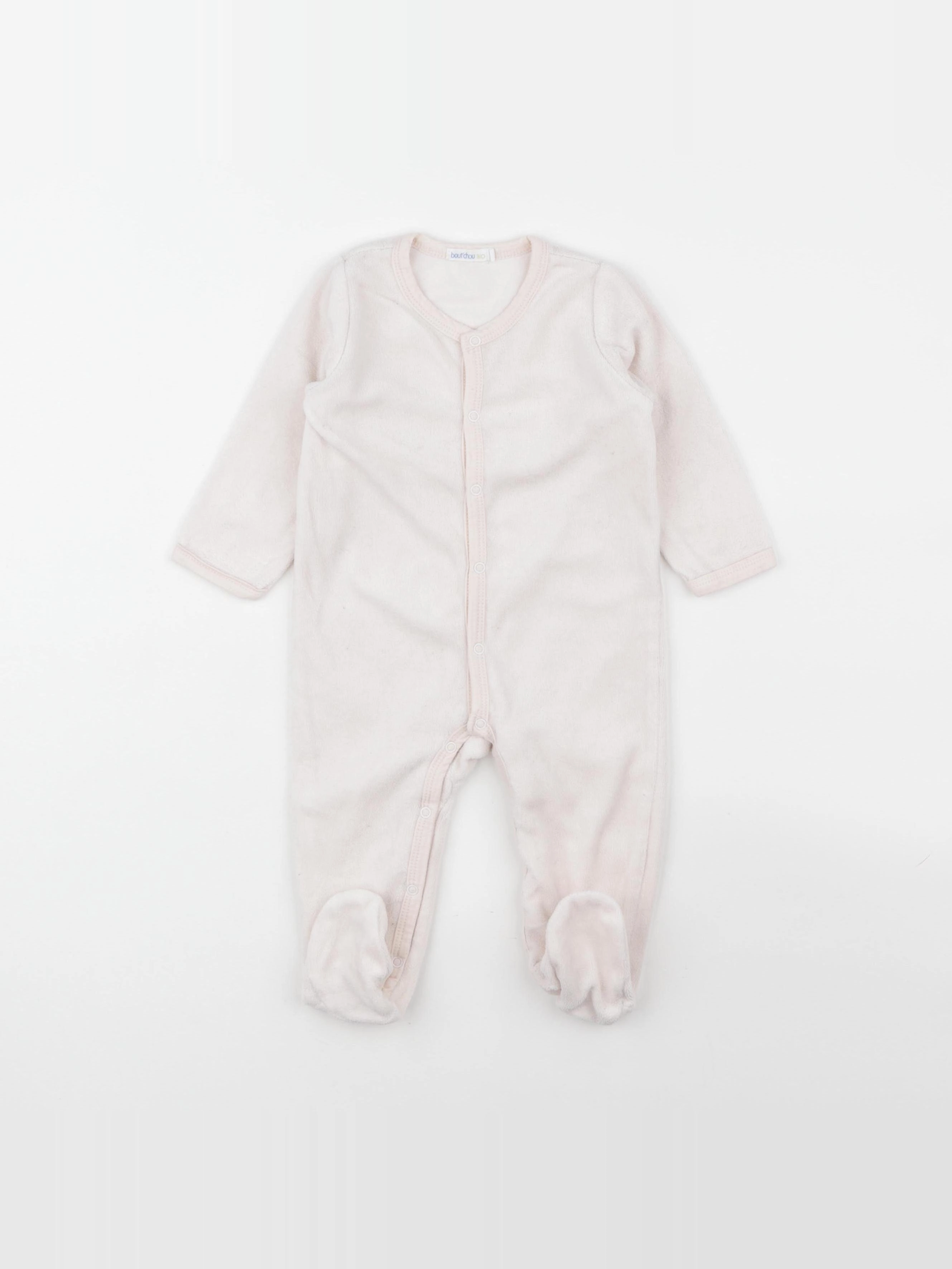 Boutchou - pyjama velours rose - 9 mois