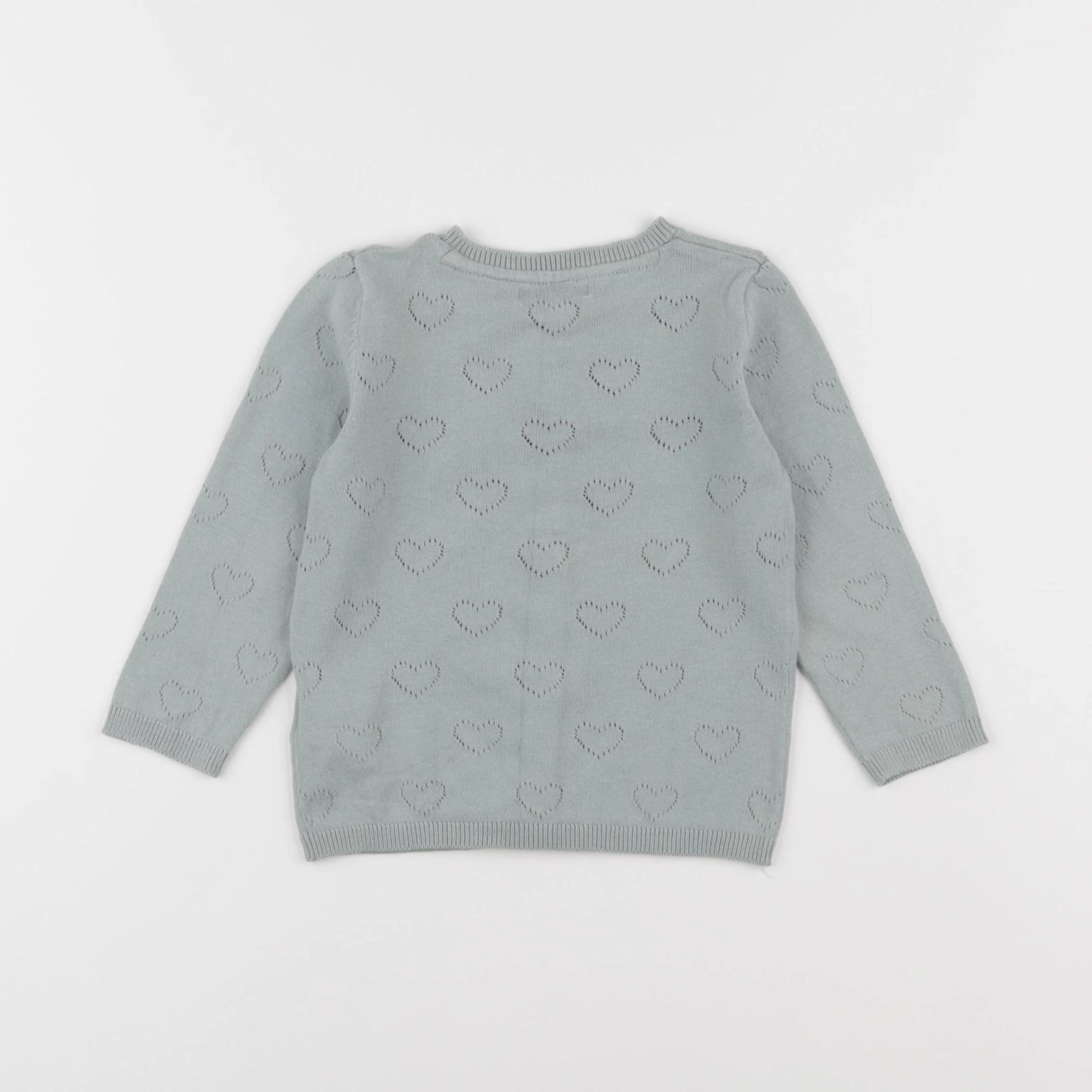 Vertbaudet - gilet vert - 18 mois