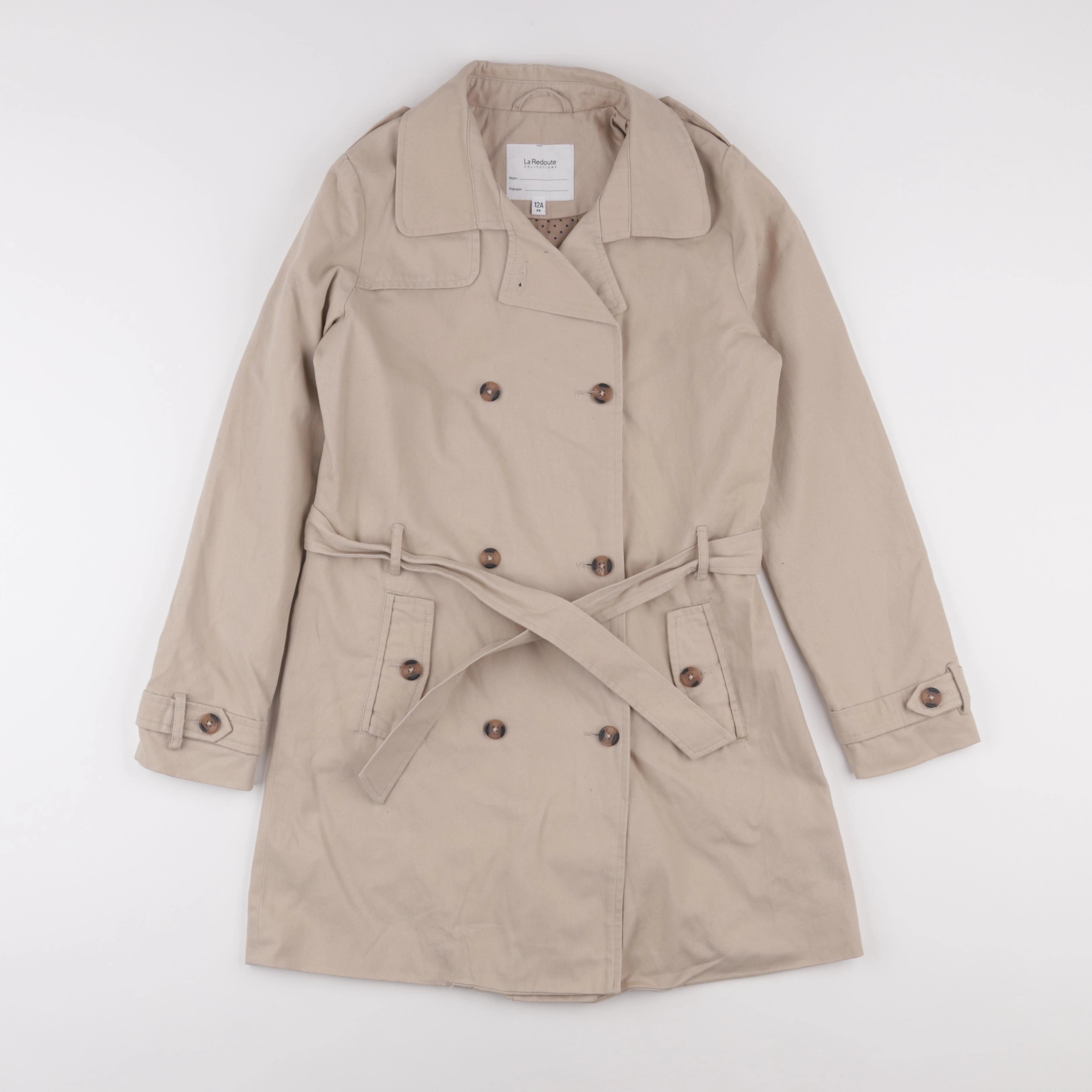 La Redoute - trench marron - 12 ans