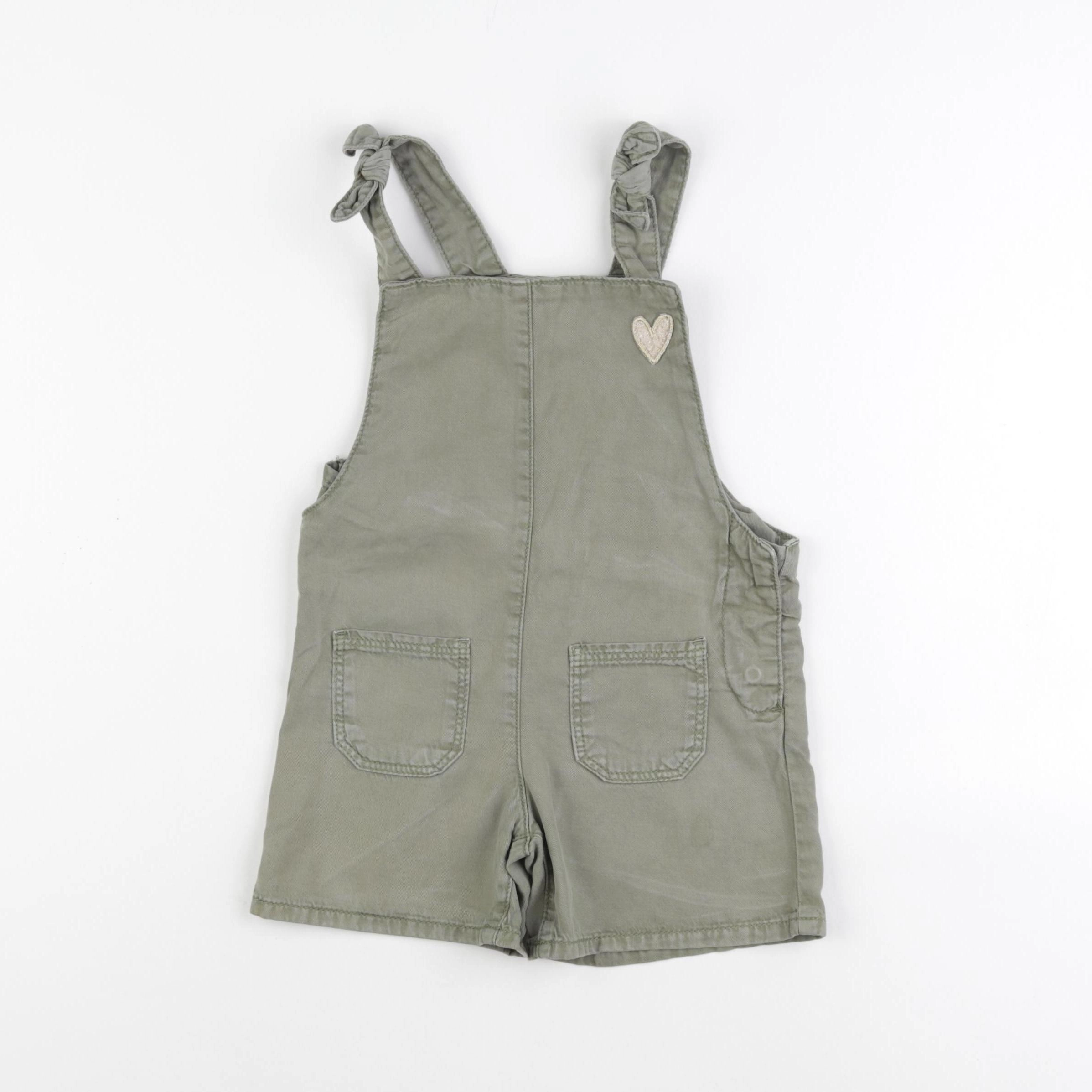 Vertbaudet - salopette vert - 4 ans