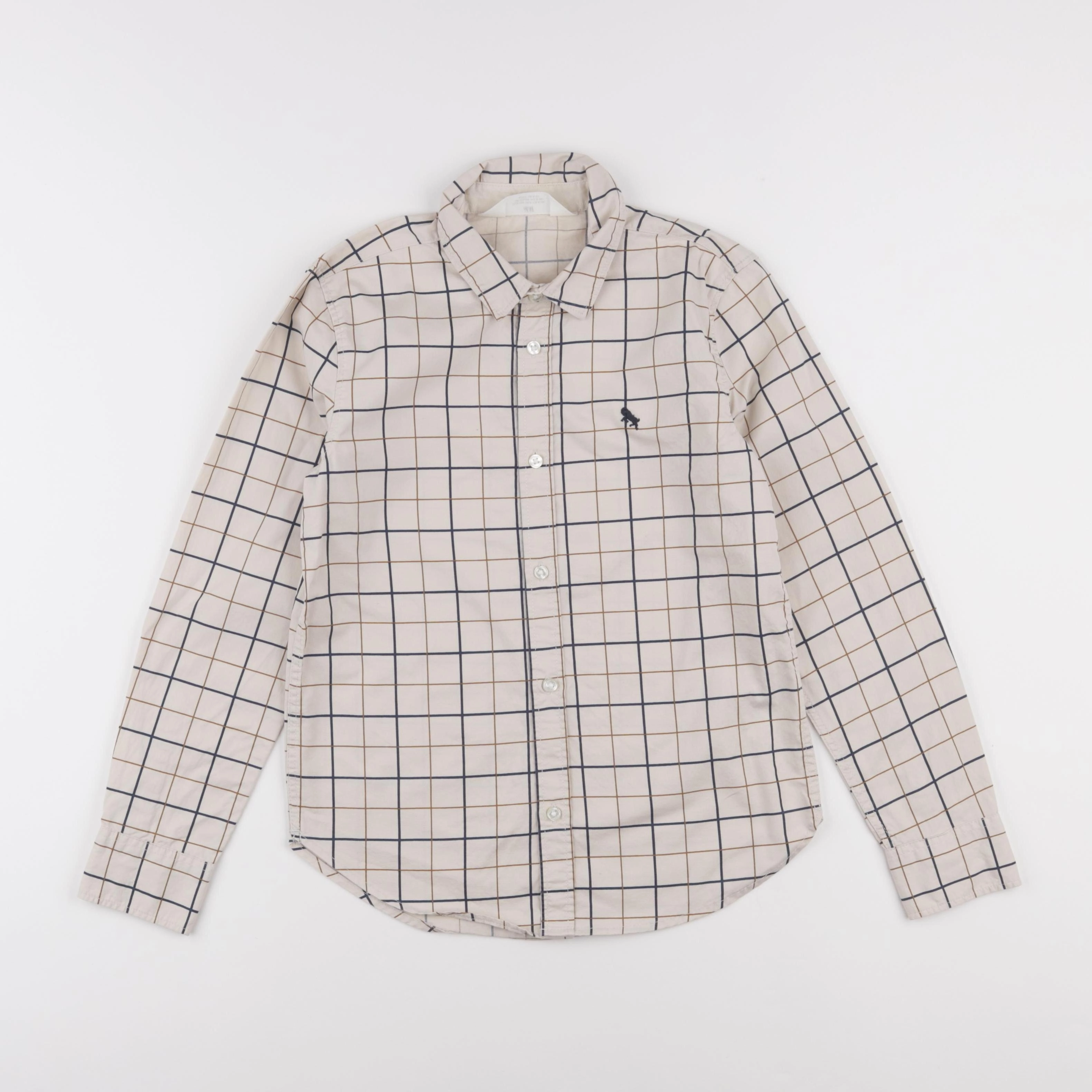 H&M - chemise beige - 8/9 ans