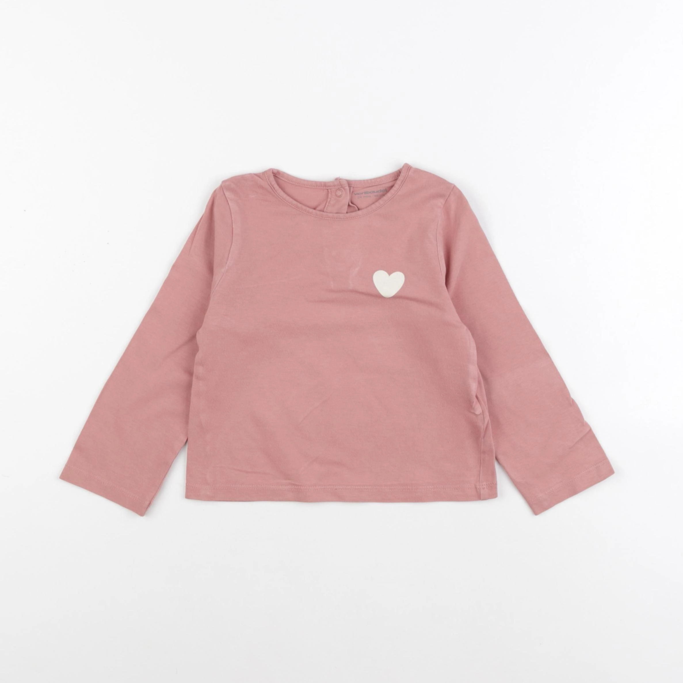 Vertbaudet - tee-shirt rose - 24 mois