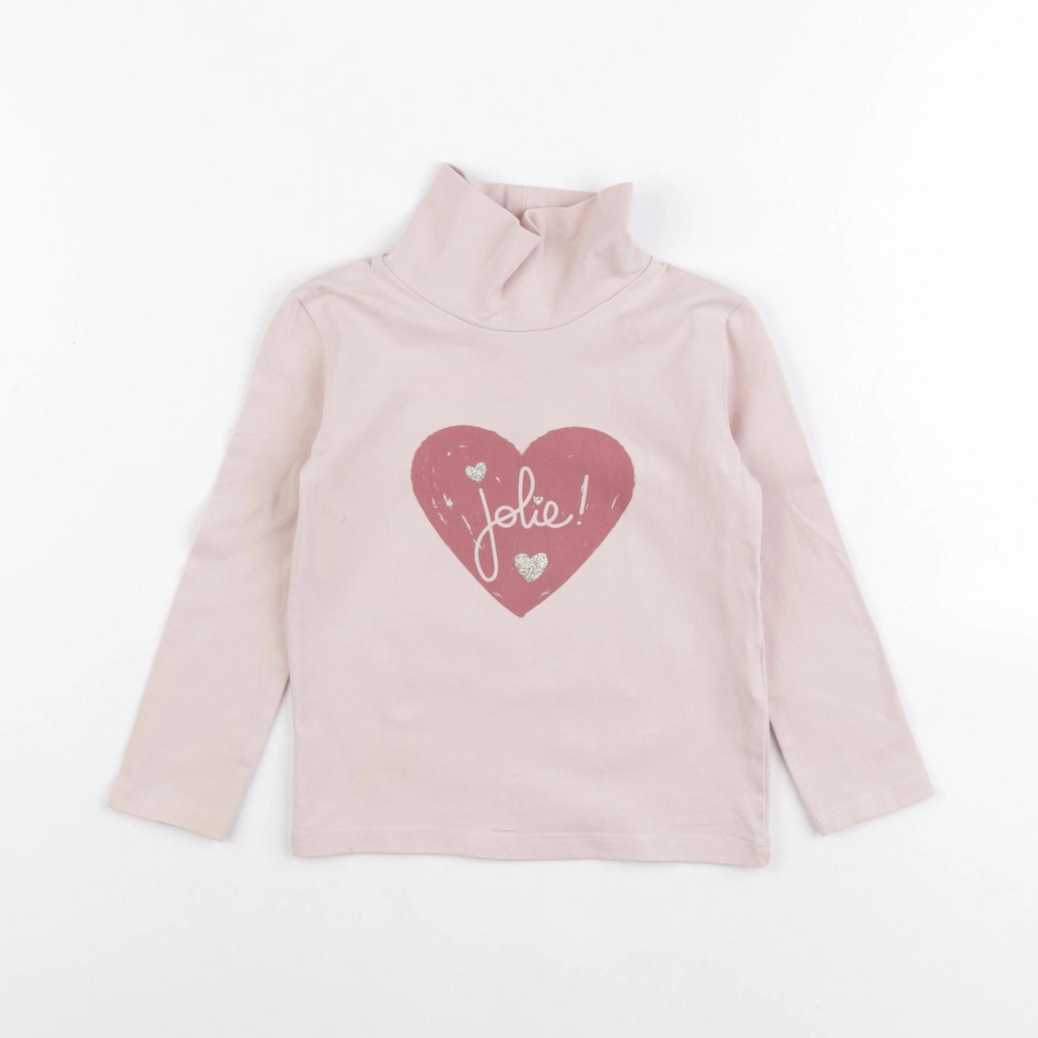 Vertbaudet - sous-pull rose - 2 ans