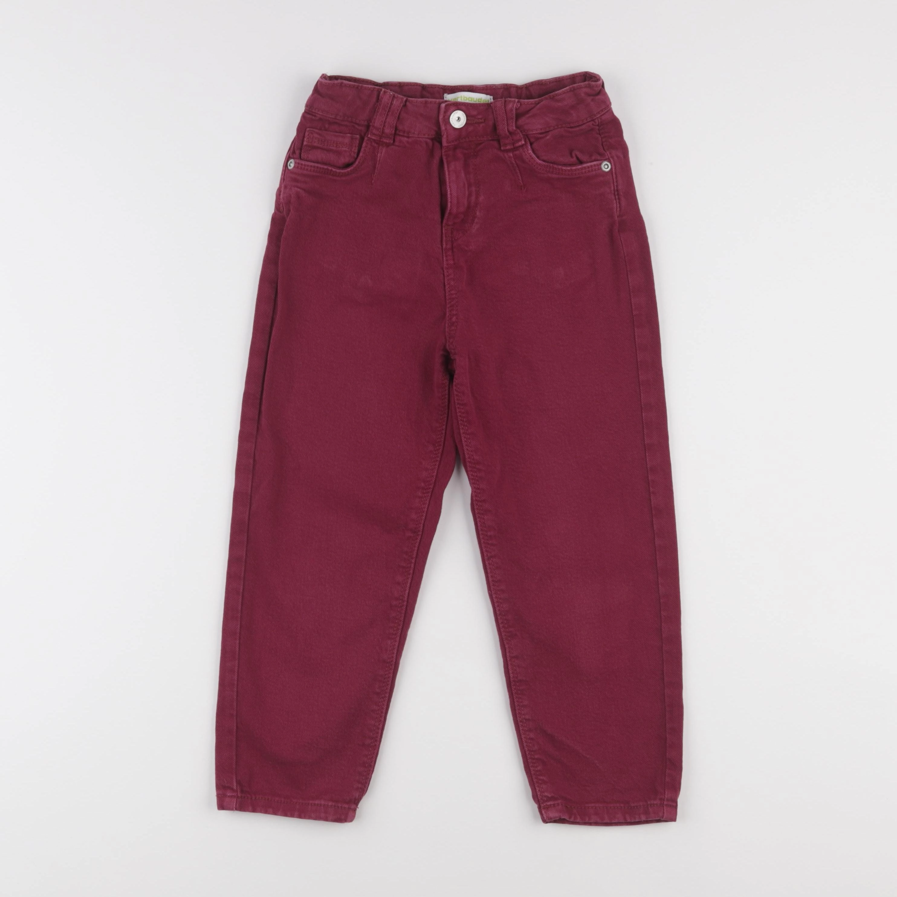 Vertbaudet - jean rouge - 6 ans