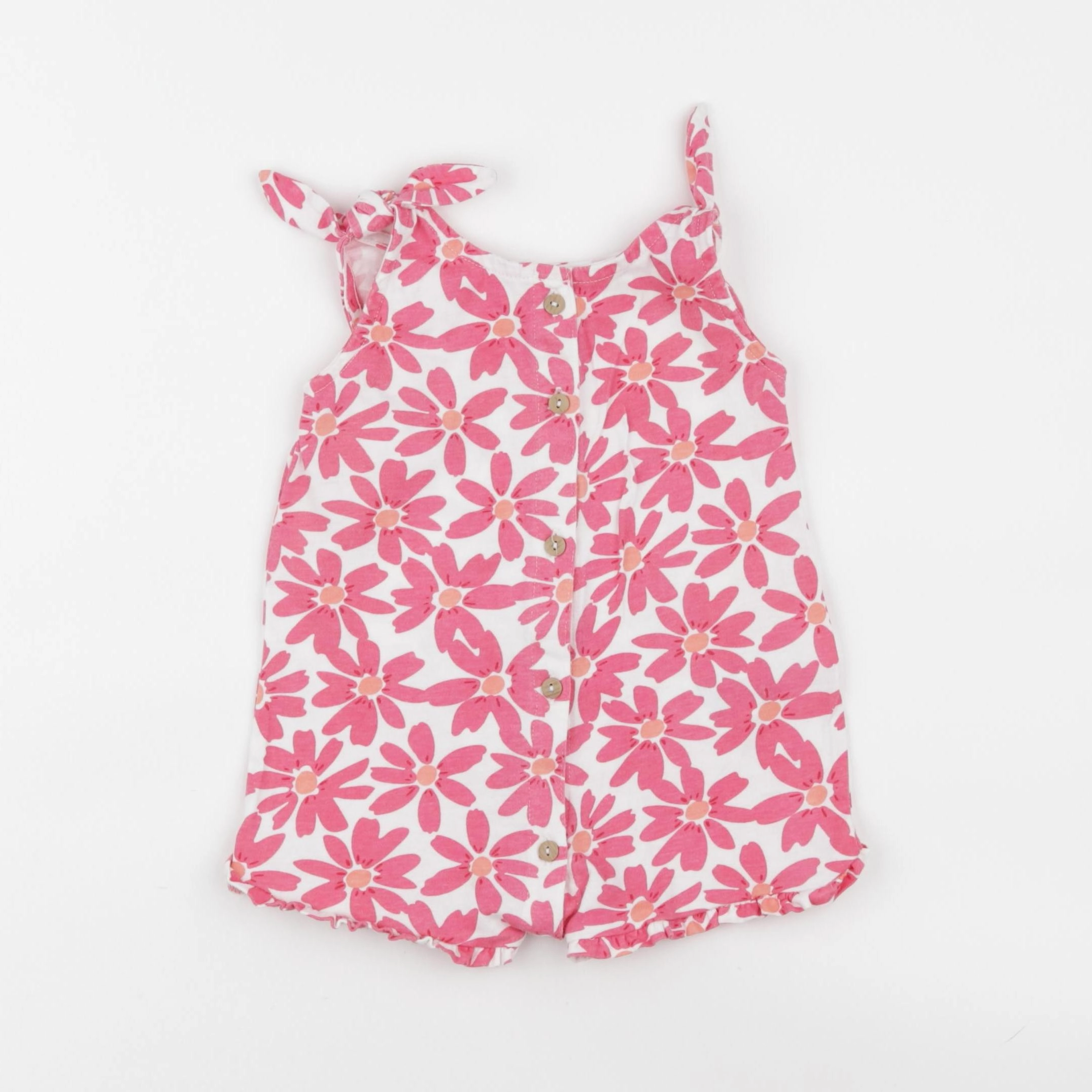 Vertbaudet - combinaison rose - 9 mois